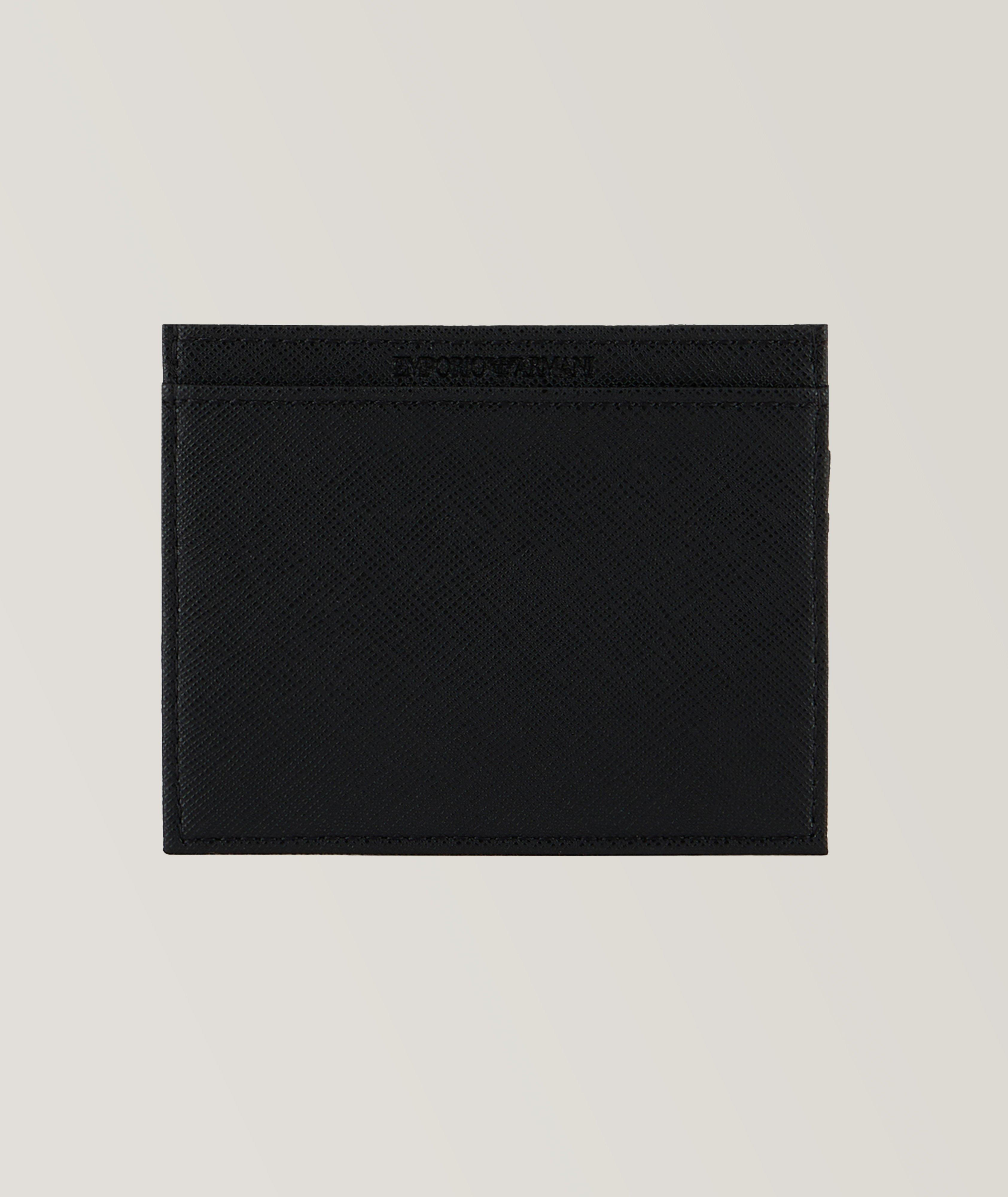 Embroidered Logo Leather Cardholder image 1