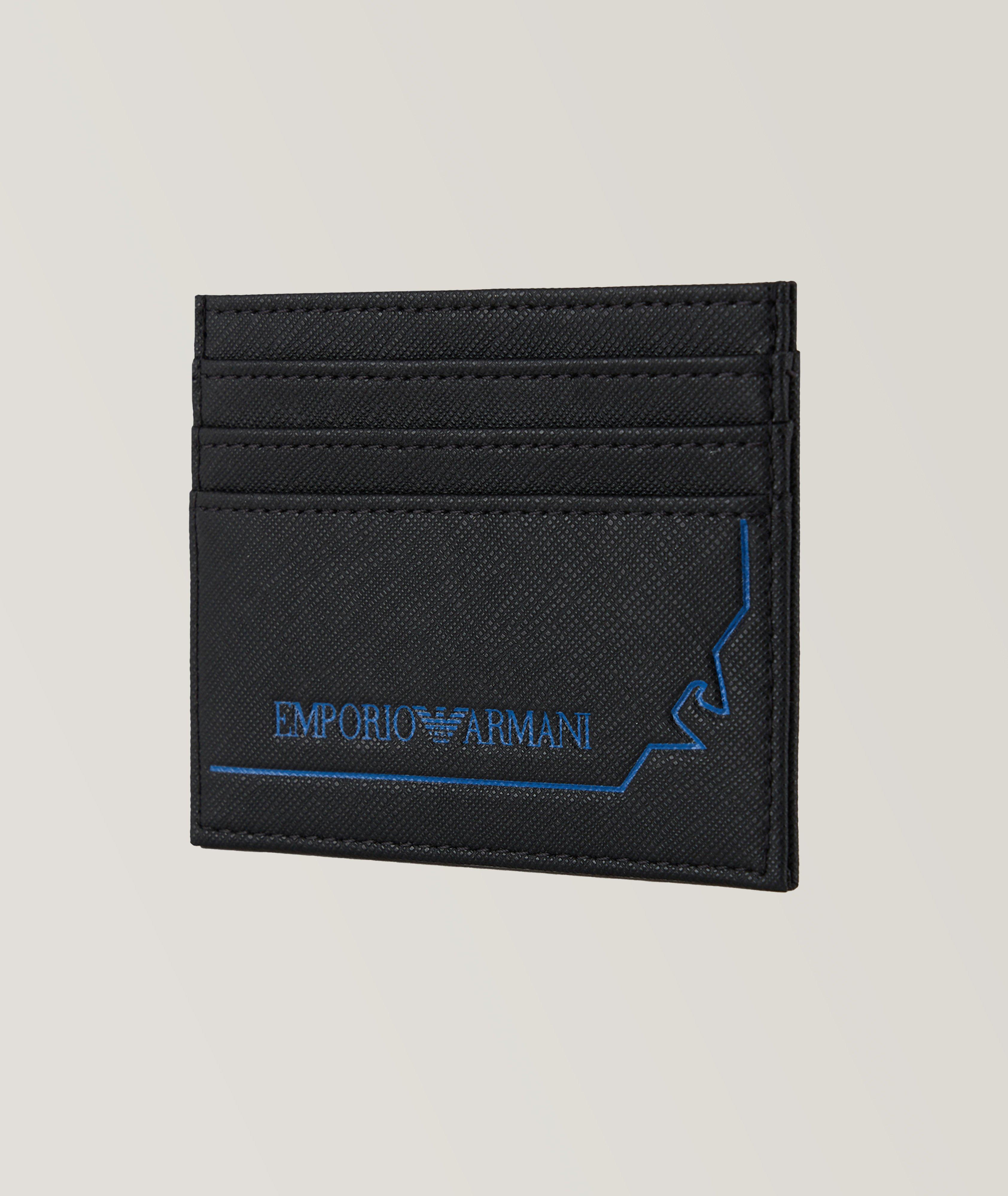 Embroidered Logo Leather Cardholder image 2