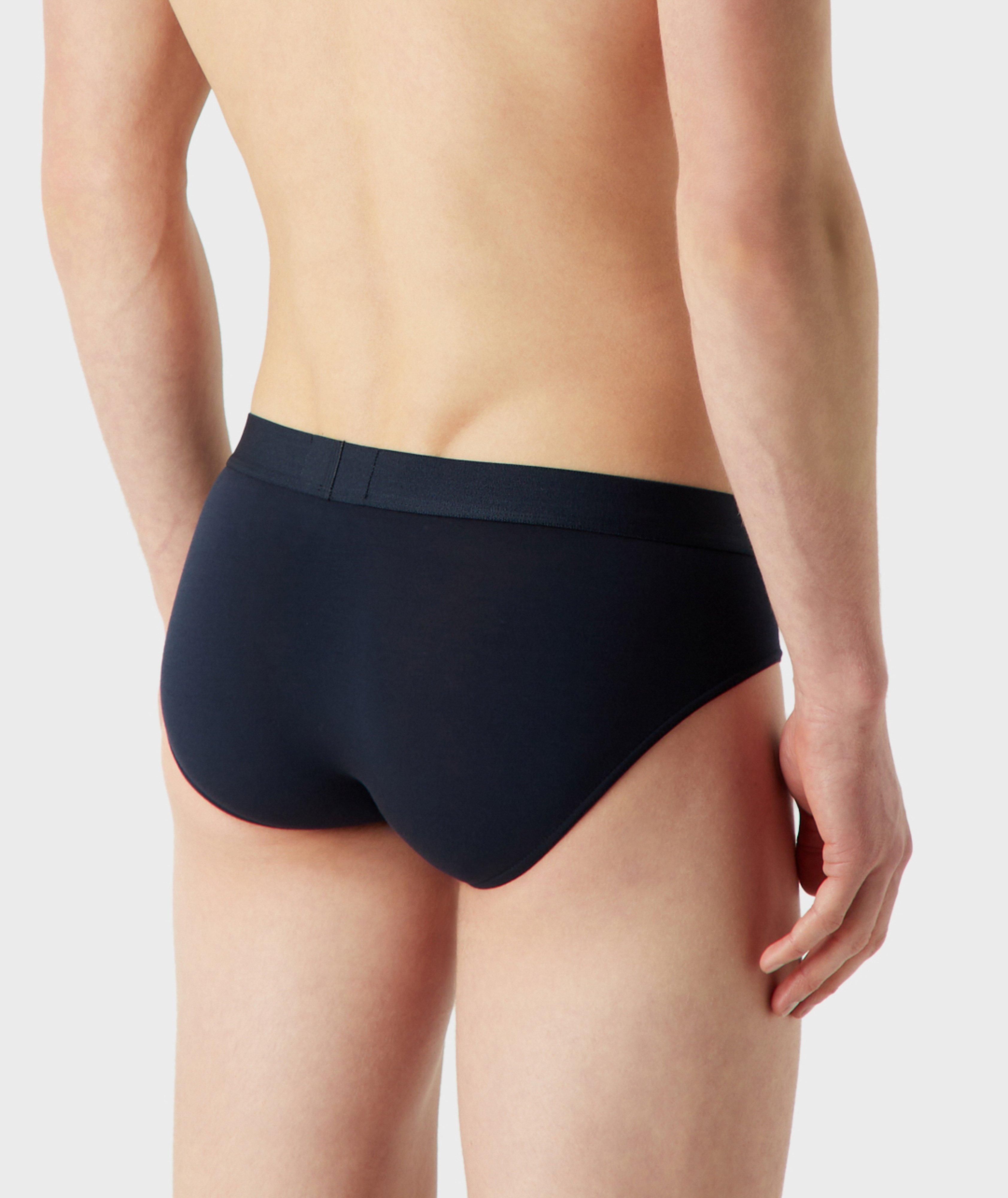 Two-Pack Logo Band Stretch-Cotton Briefs image 3
