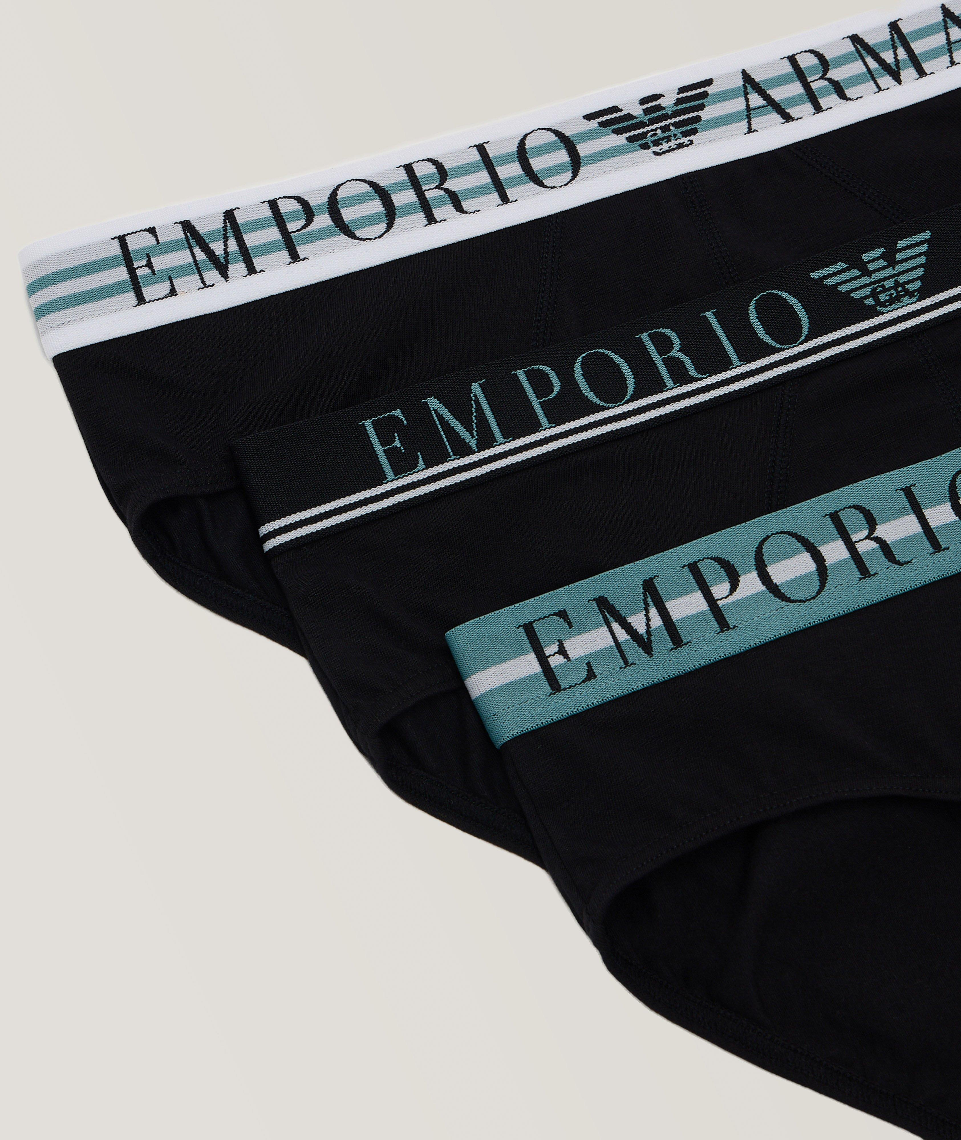 Ensemble de trois slips en coton extensible image 1