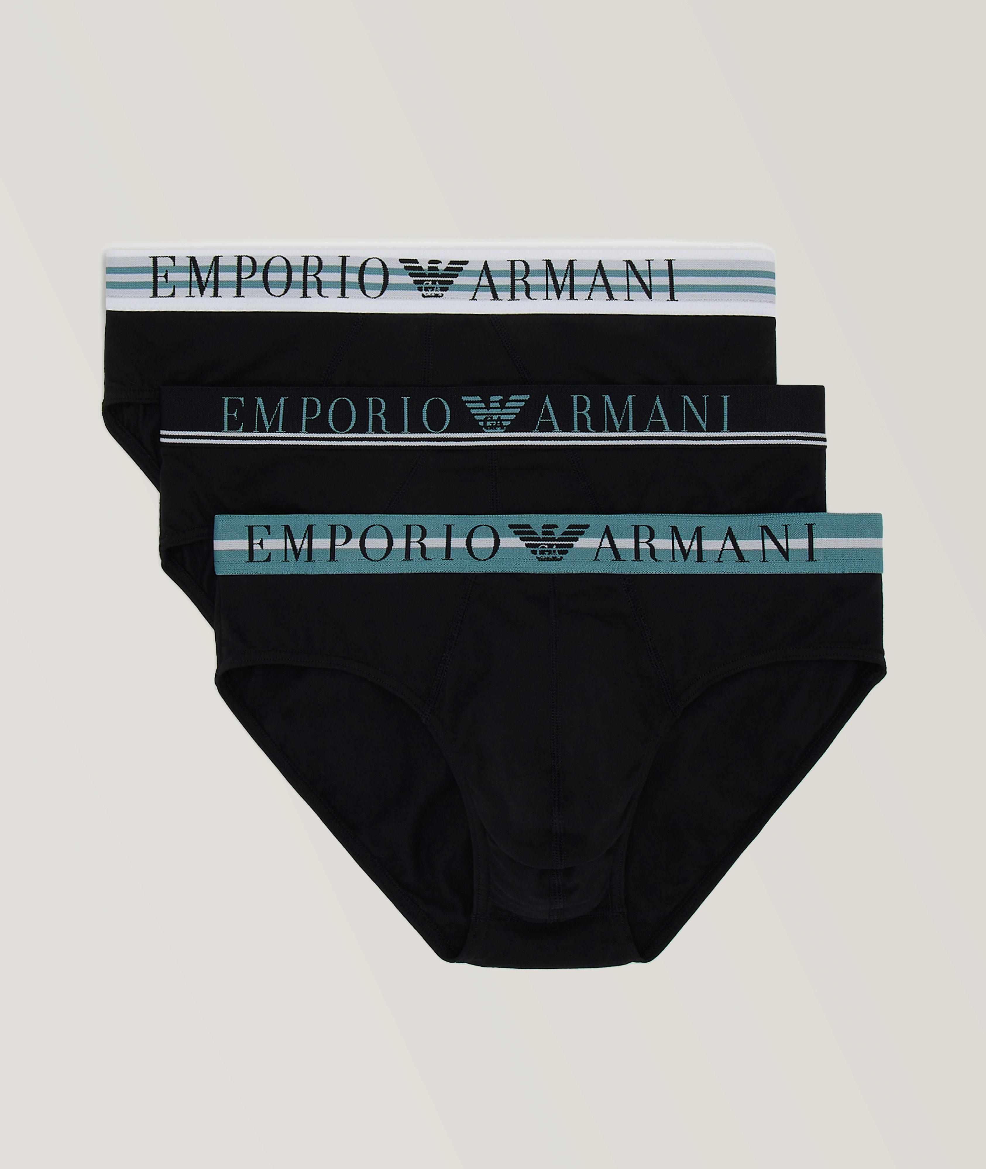 Ensemble de trois slips en coton extensible image 0