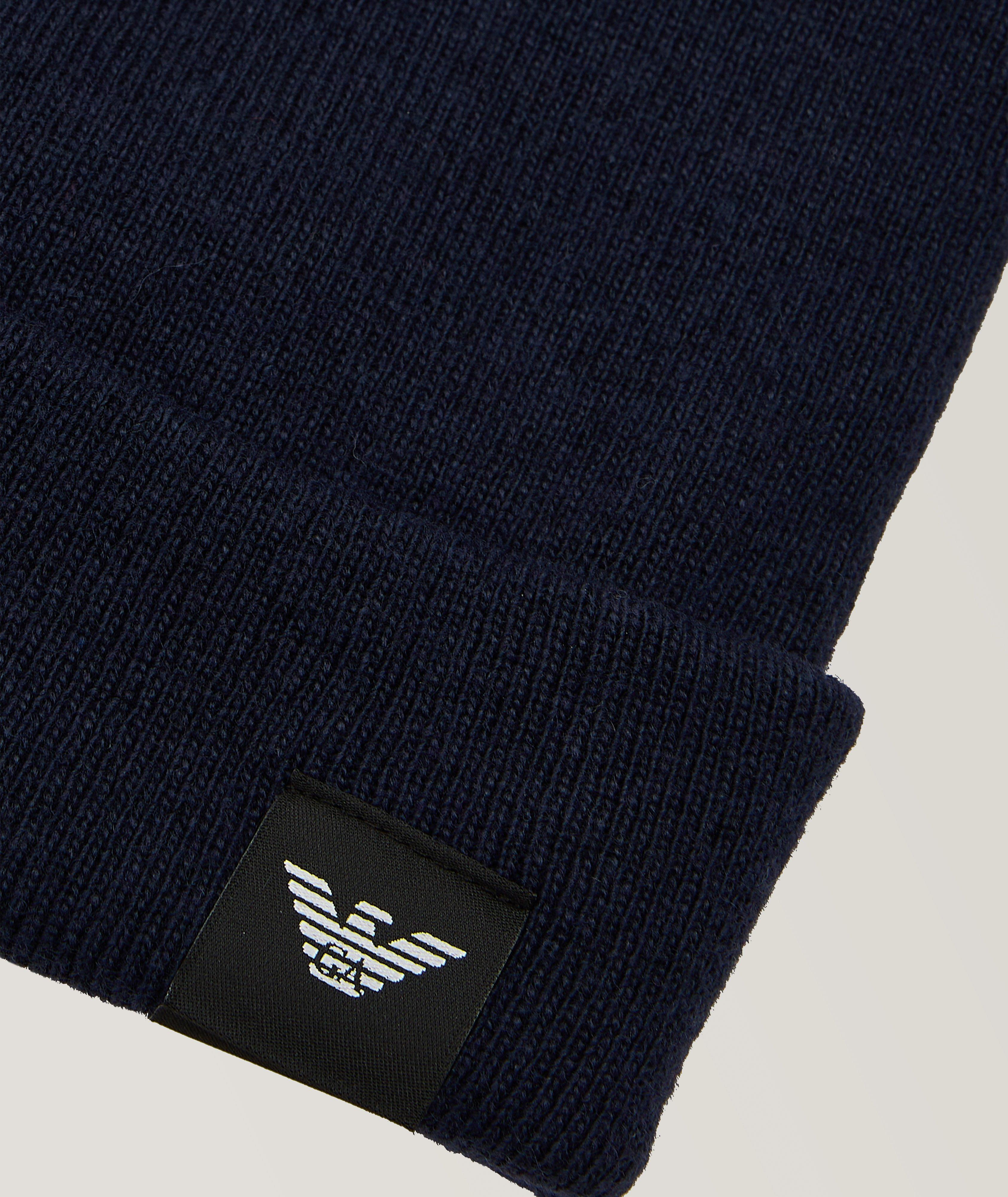 Rib Knit Technical-Blend Beanie image 2