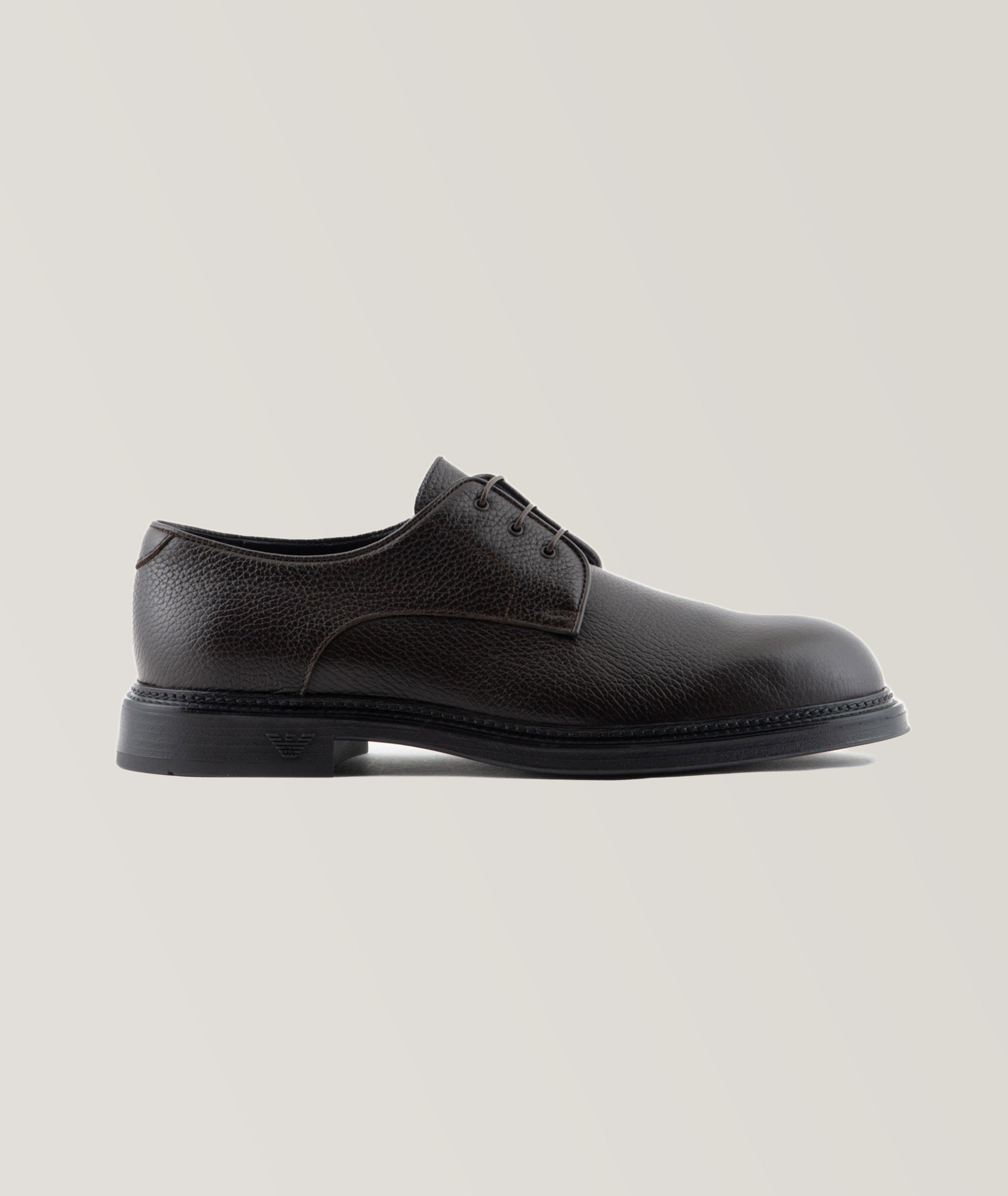 Grained Calfskin Leather Derbies image 0