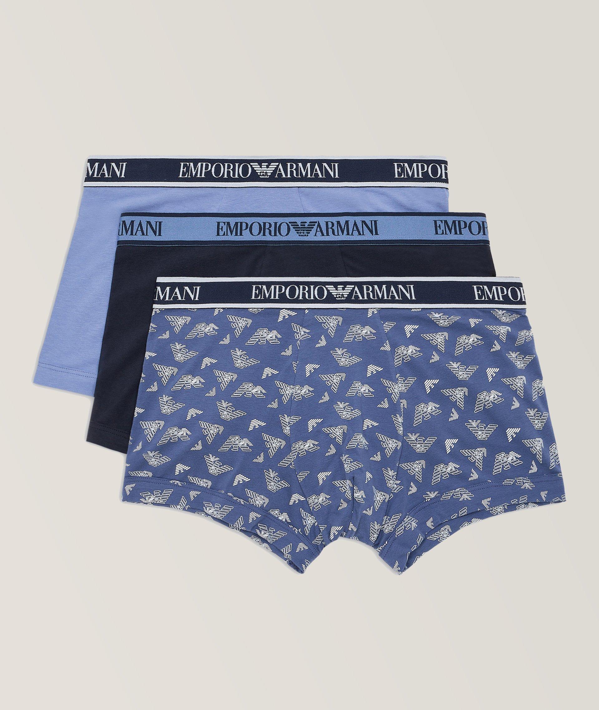 KITON BOXER BRIEFS - BLUE - STRETCH COTTON