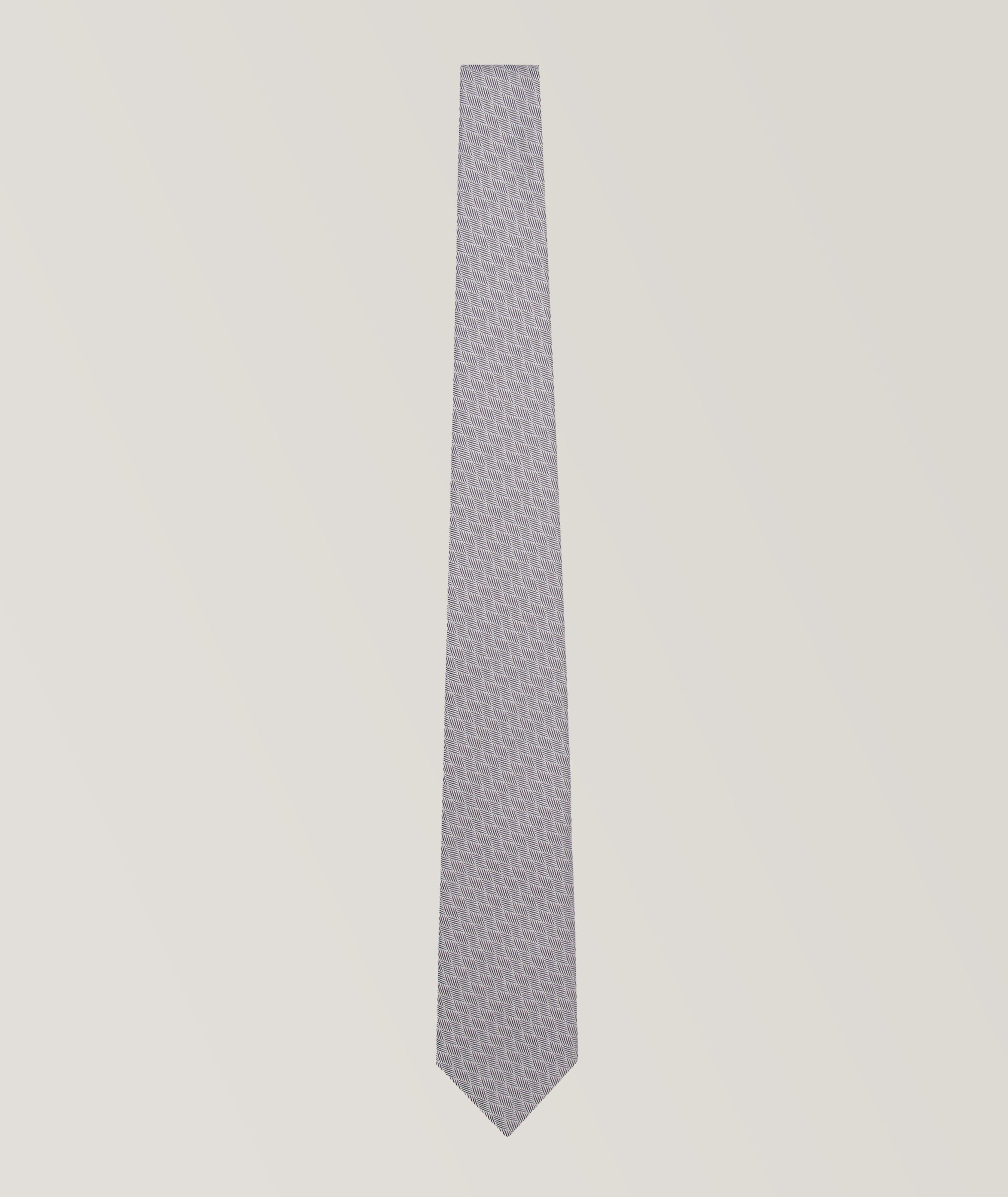 Weaved Design Jacquard Silk Tie  image 0