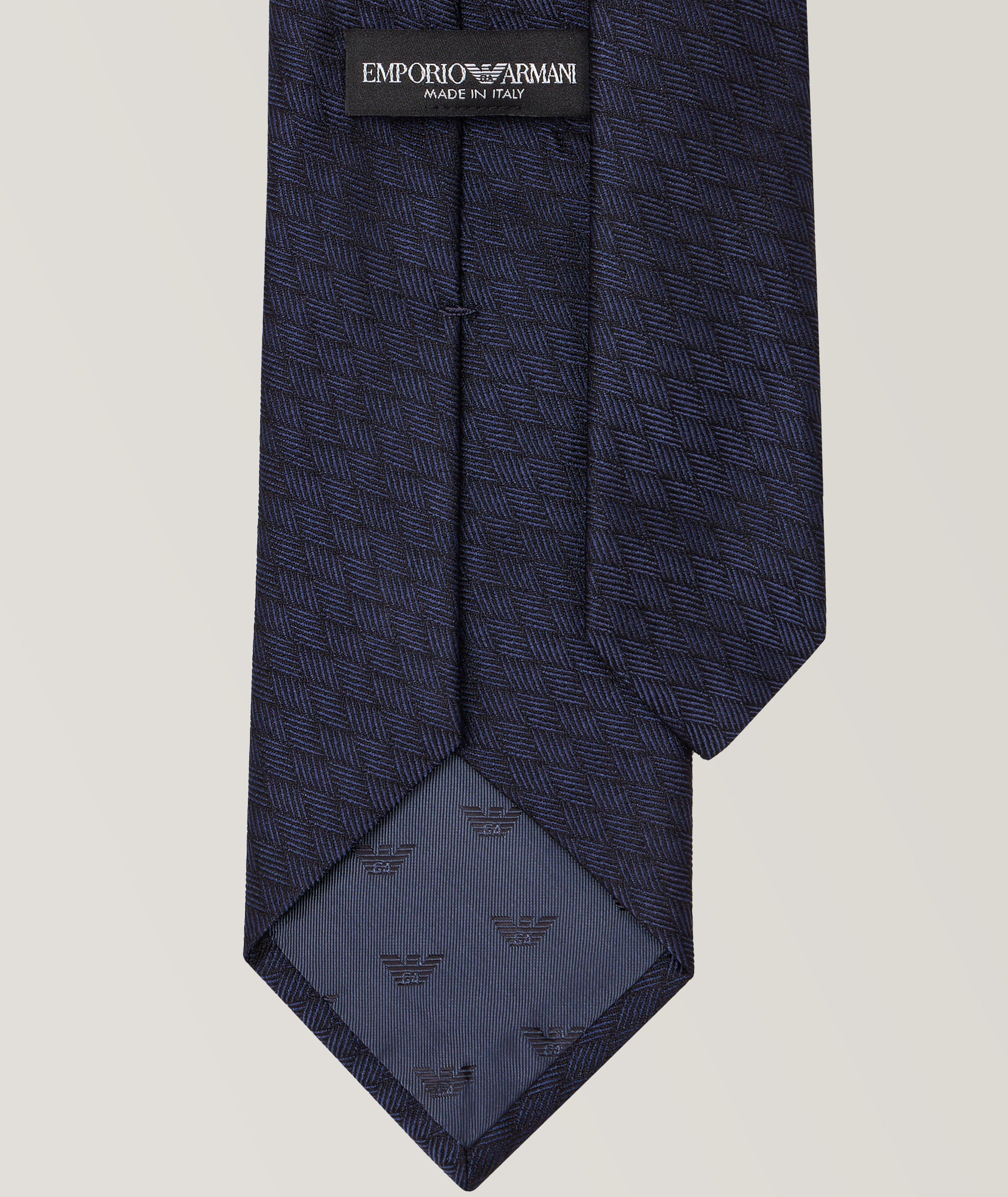 Weaved Design Jacquard Silk Tie  image 1