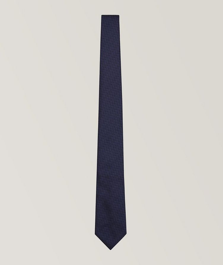 Cravate en soie à motif tissé image 0