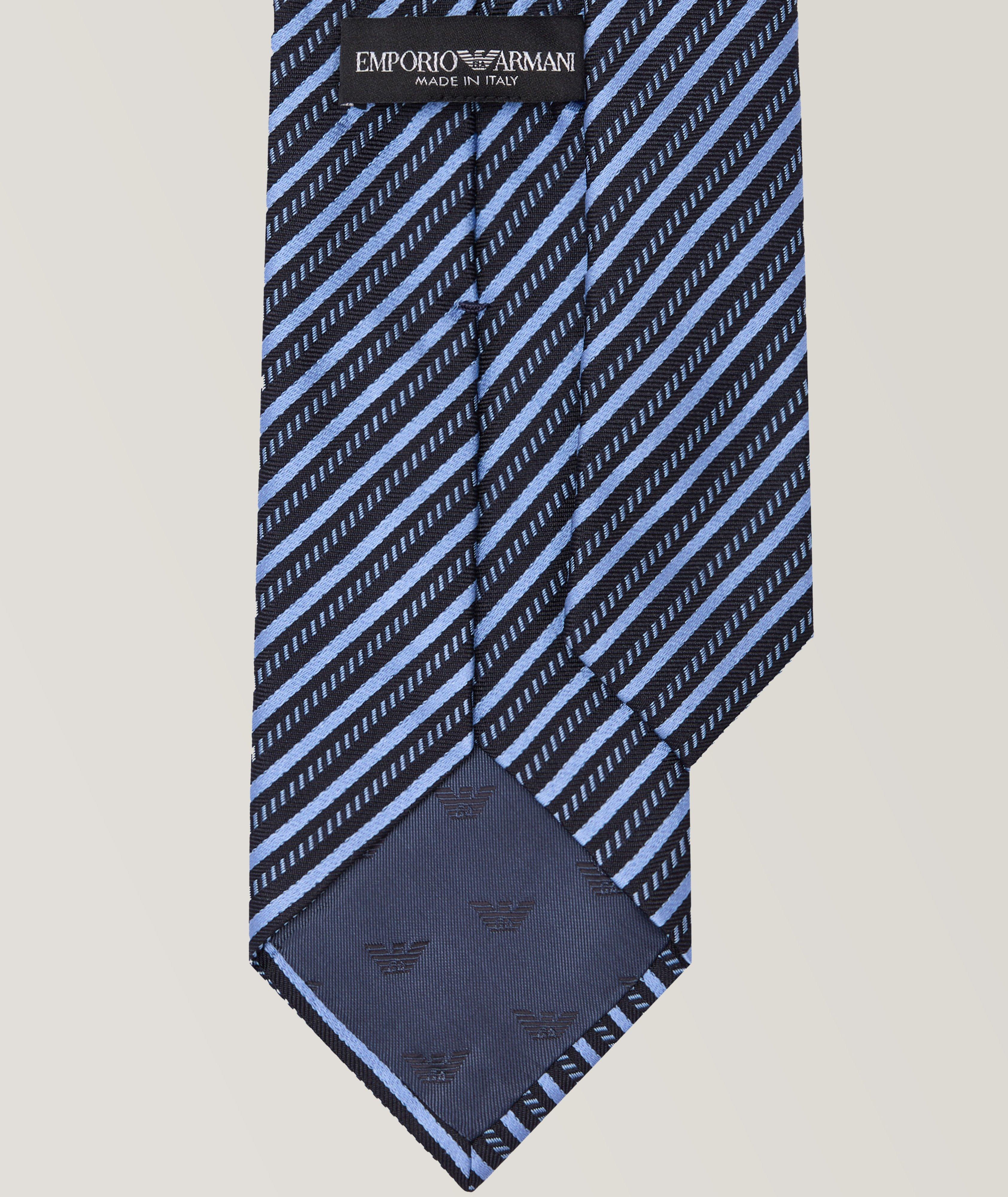 Stripes & Dashes Silk Tie  image 1