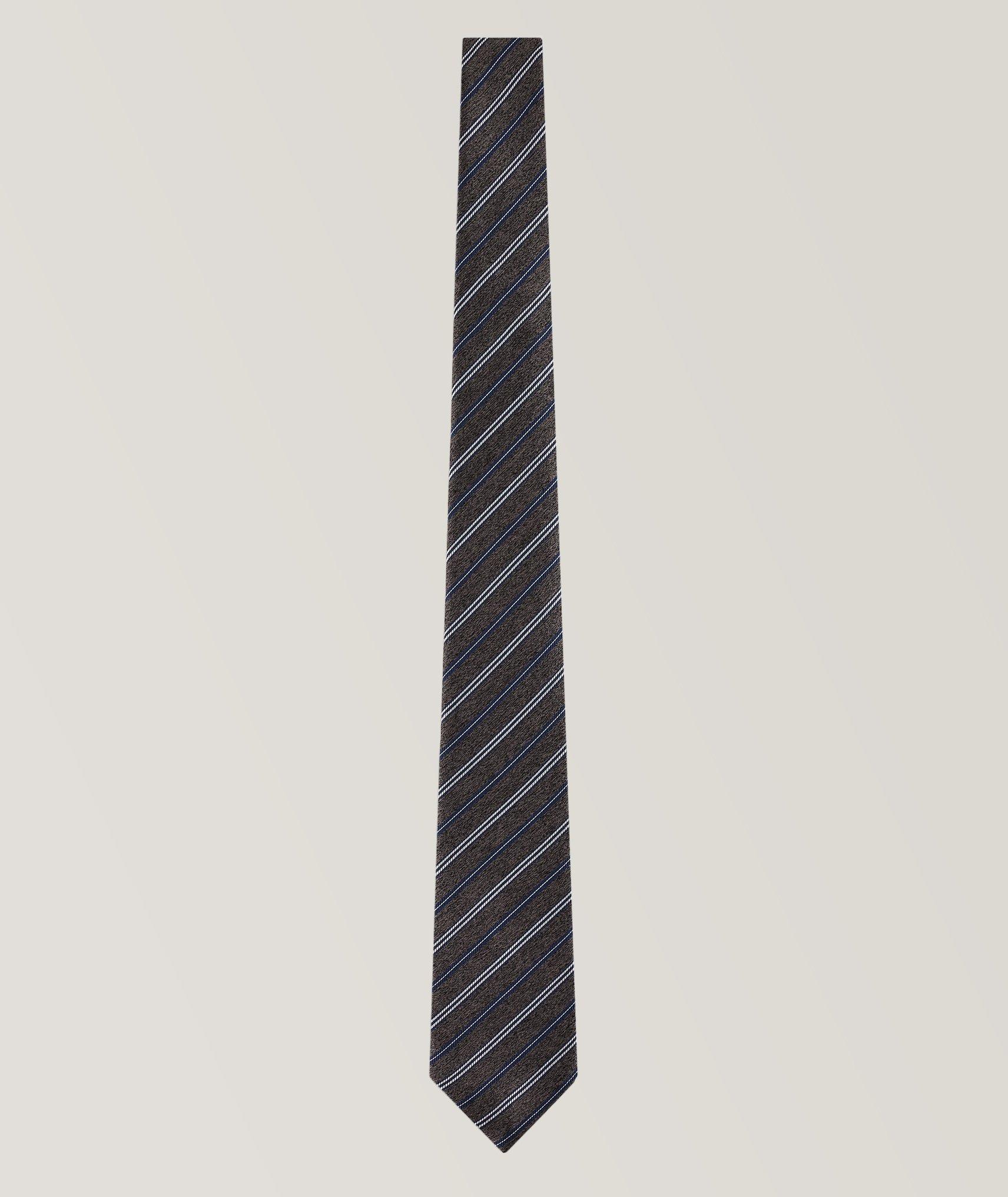 Striped Silk Tie image 0