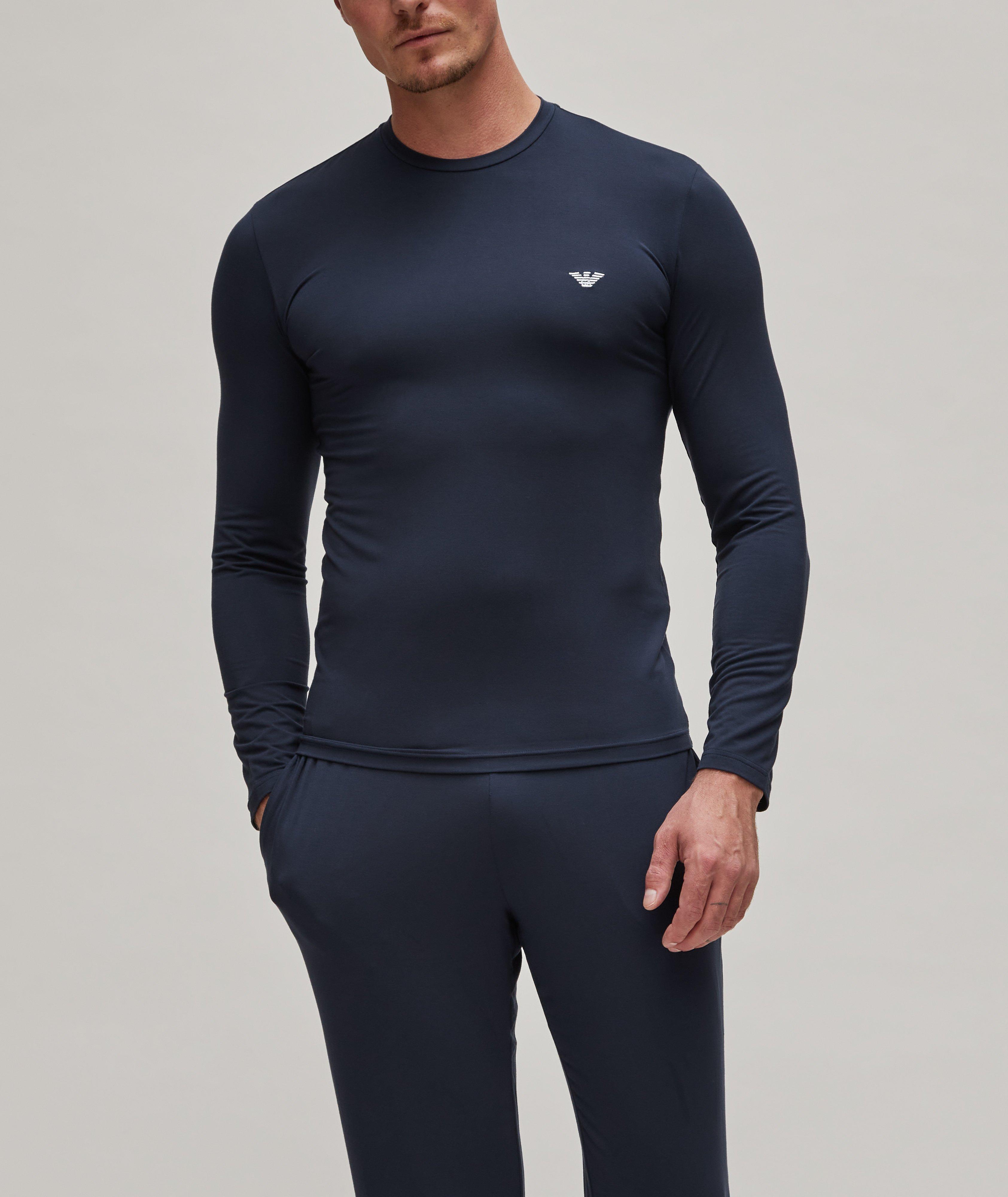 Long-Sleeve Stretch-Modal T-Shirt image 1