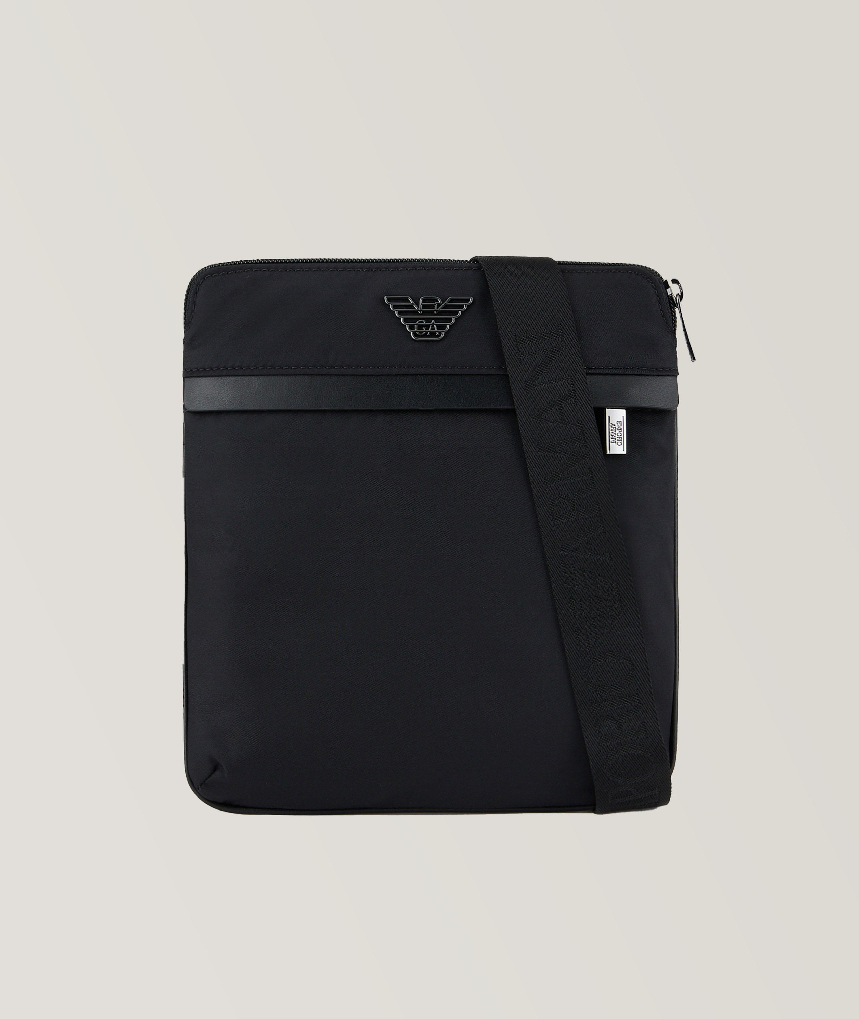 Emporio Armani Logo Messenger Bag Black