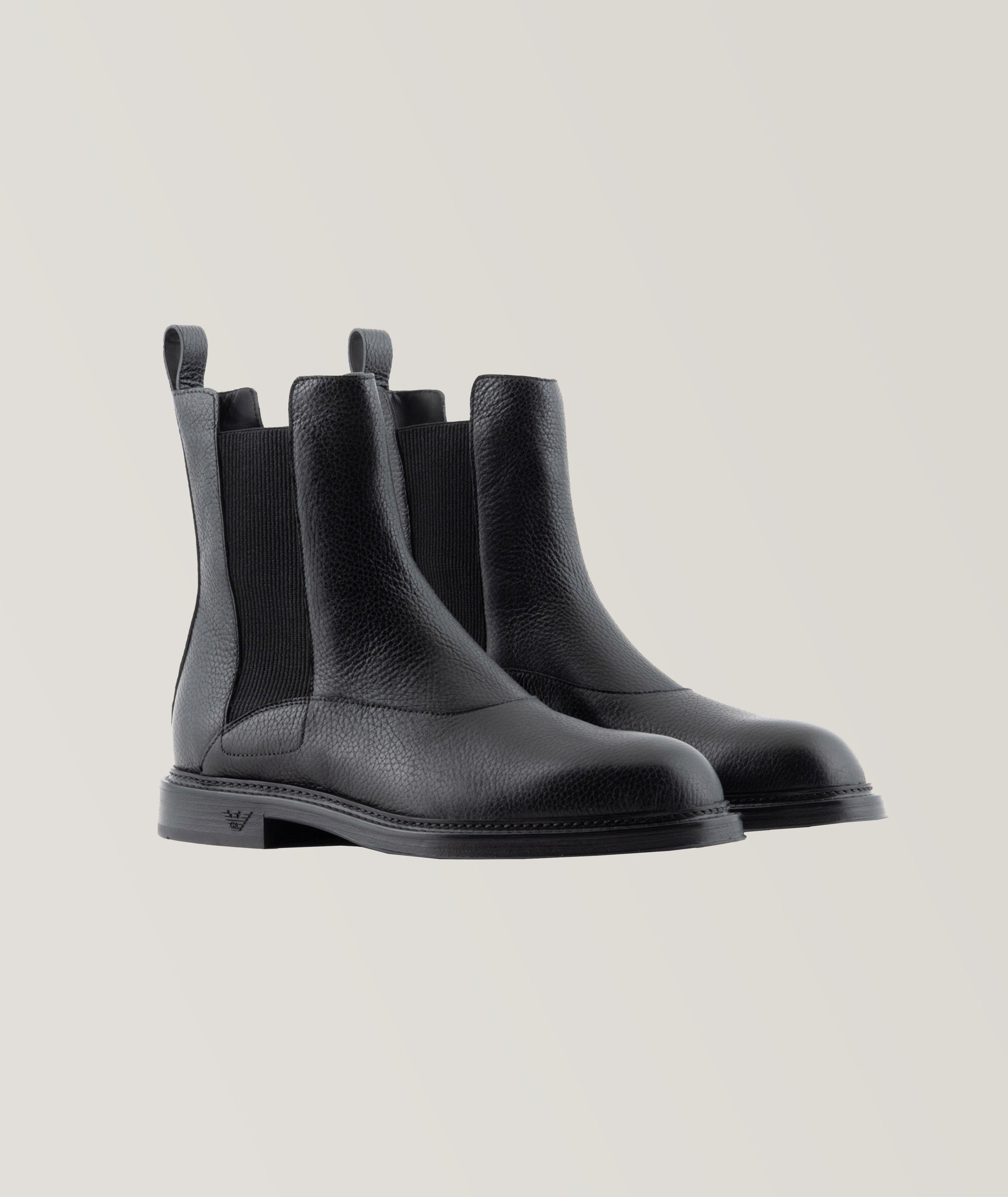 Grained Leather Chelsea Boots image 1