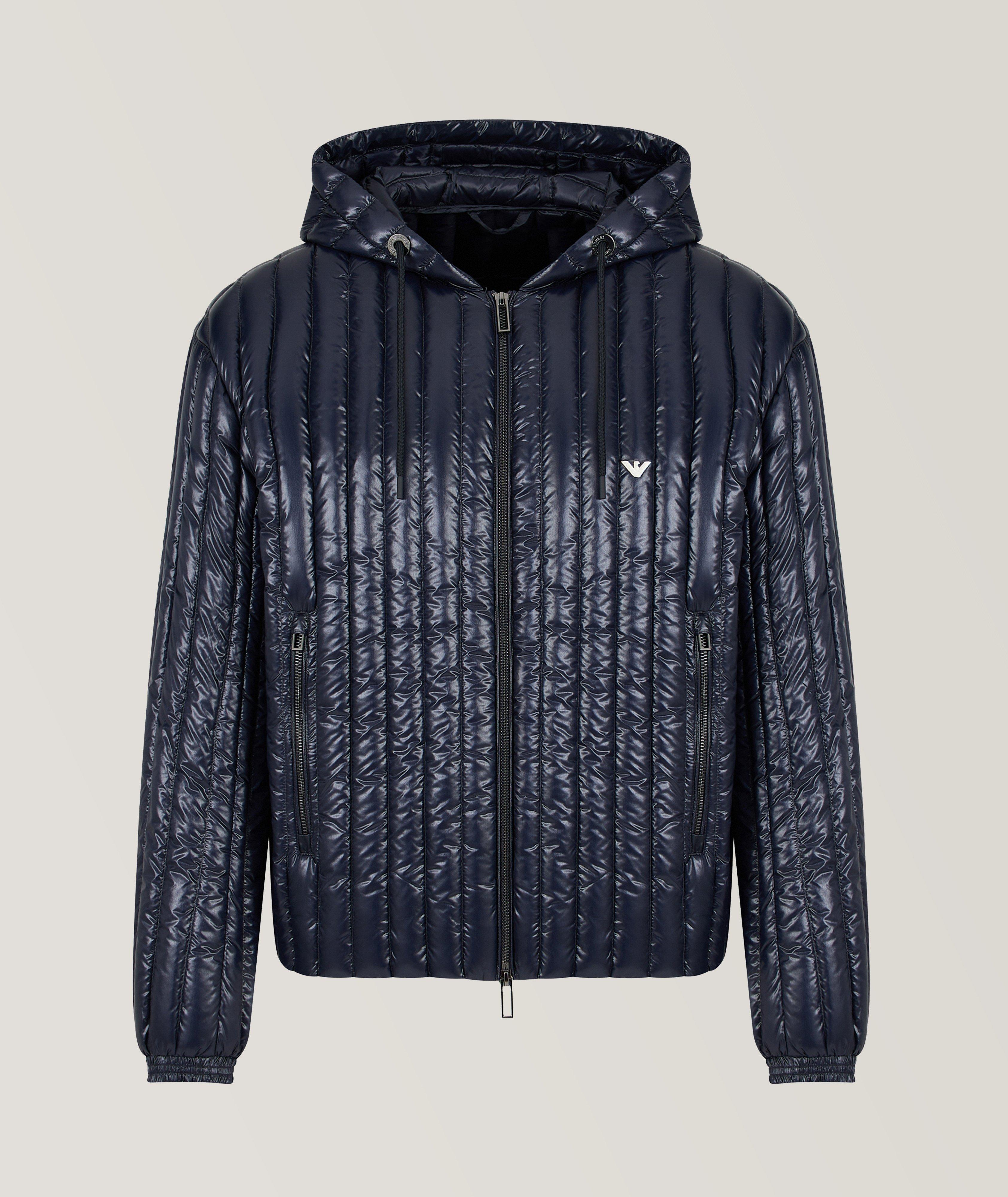 Emporio armani black down on sale jacket