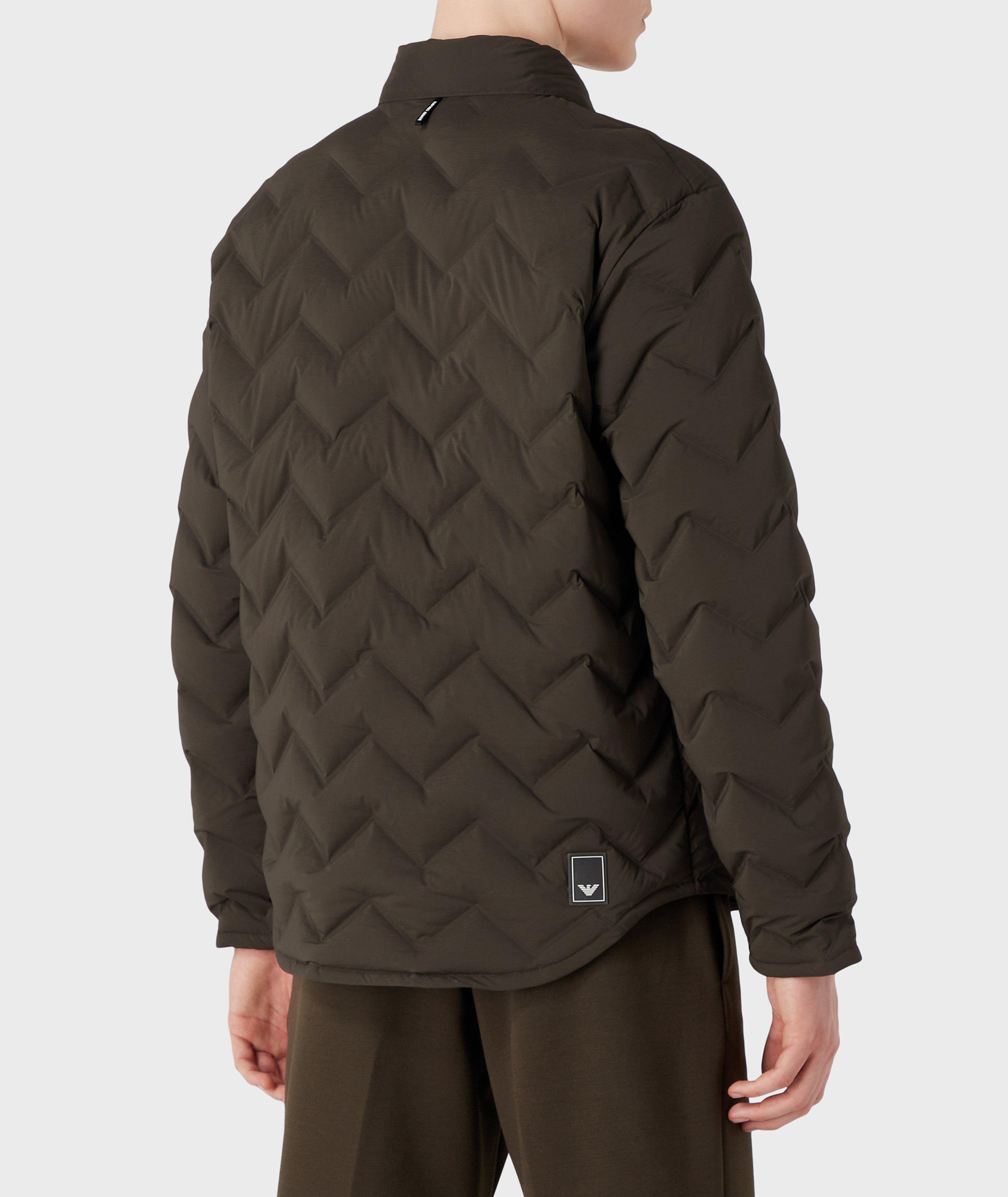 Blouson de duvet surpiqué à motif de chevrons image 2