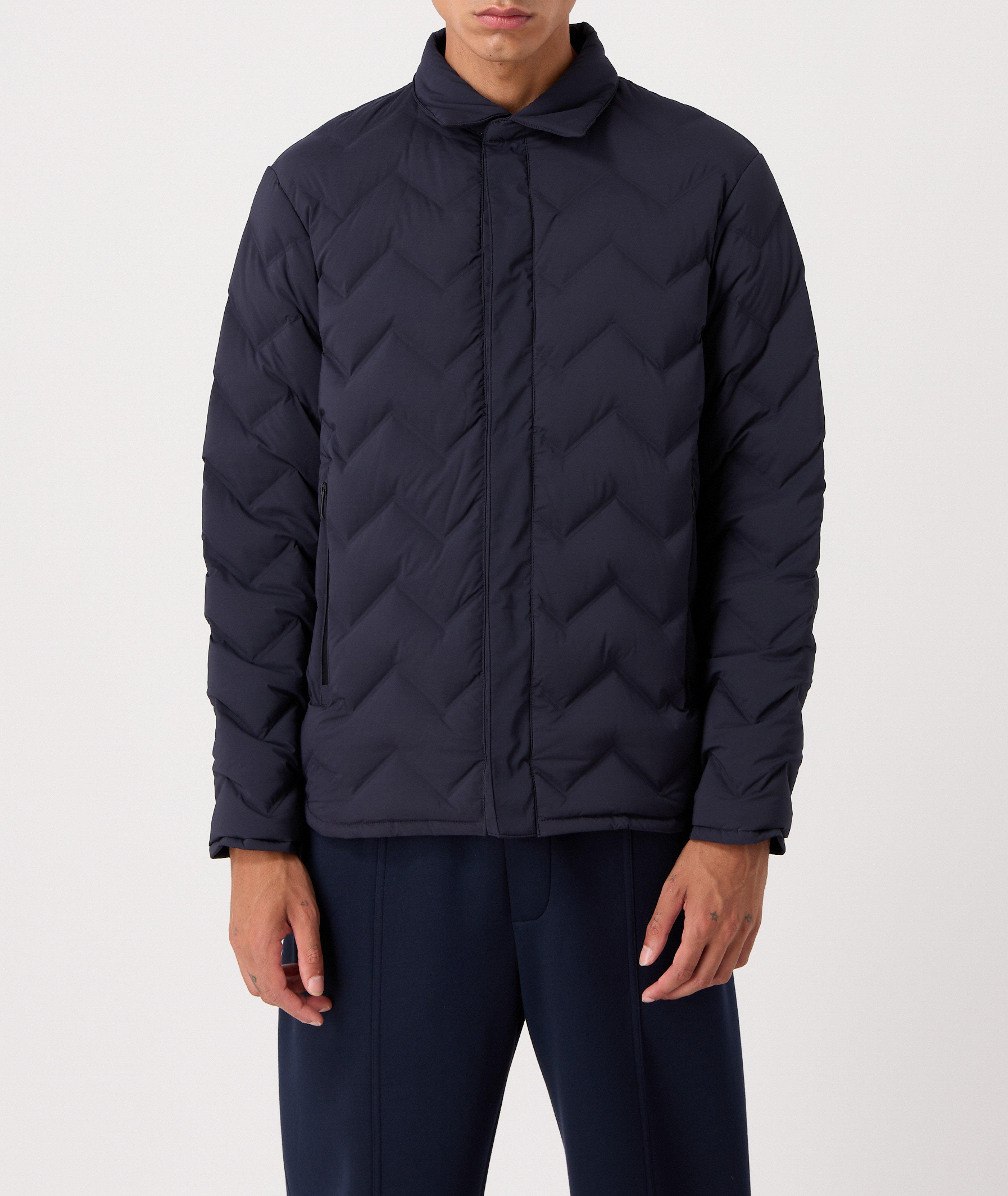 Quilted Chevron Down Jacket image 1