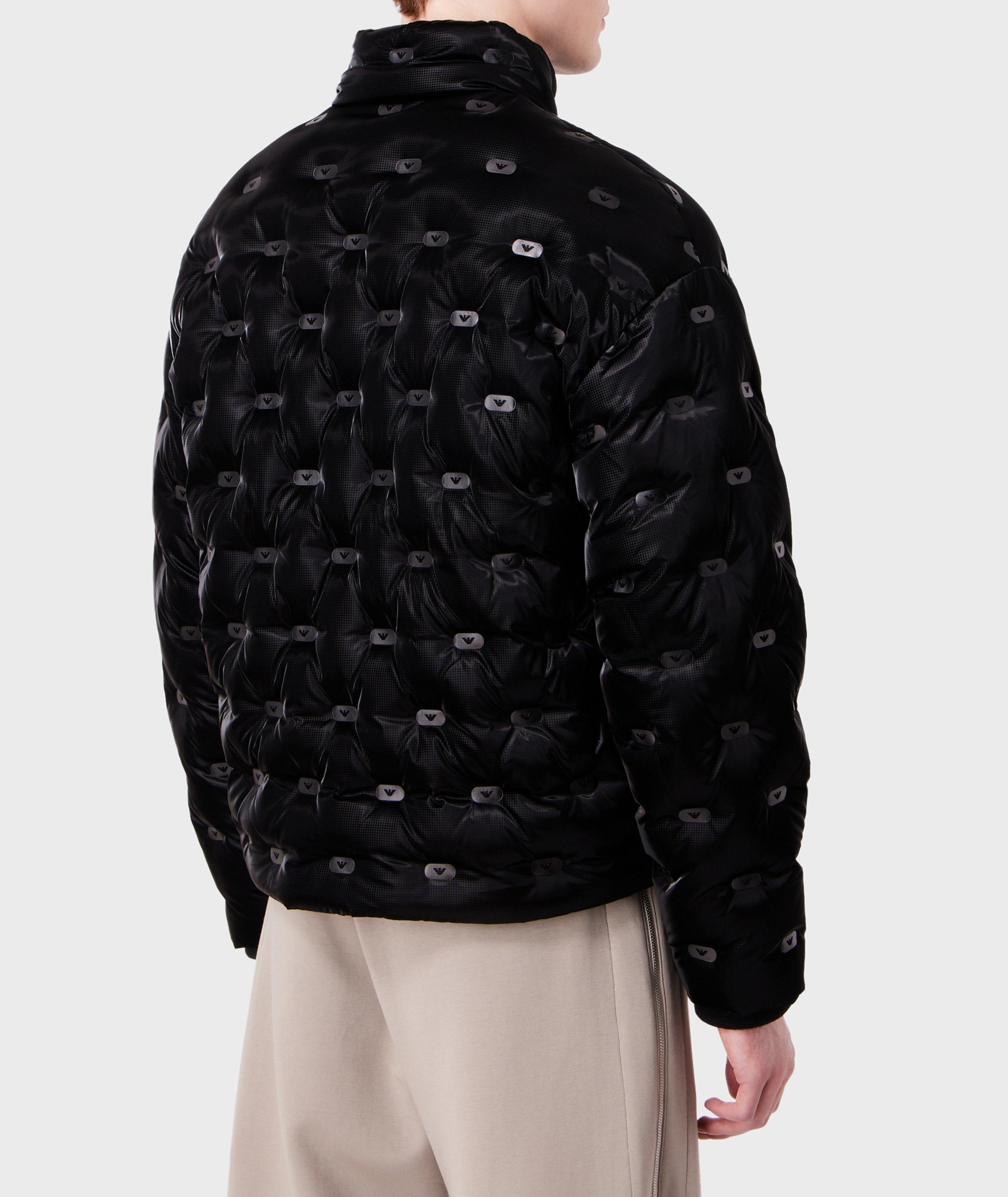 Eagle Logo Embossed Quilted Down Jacket image 2