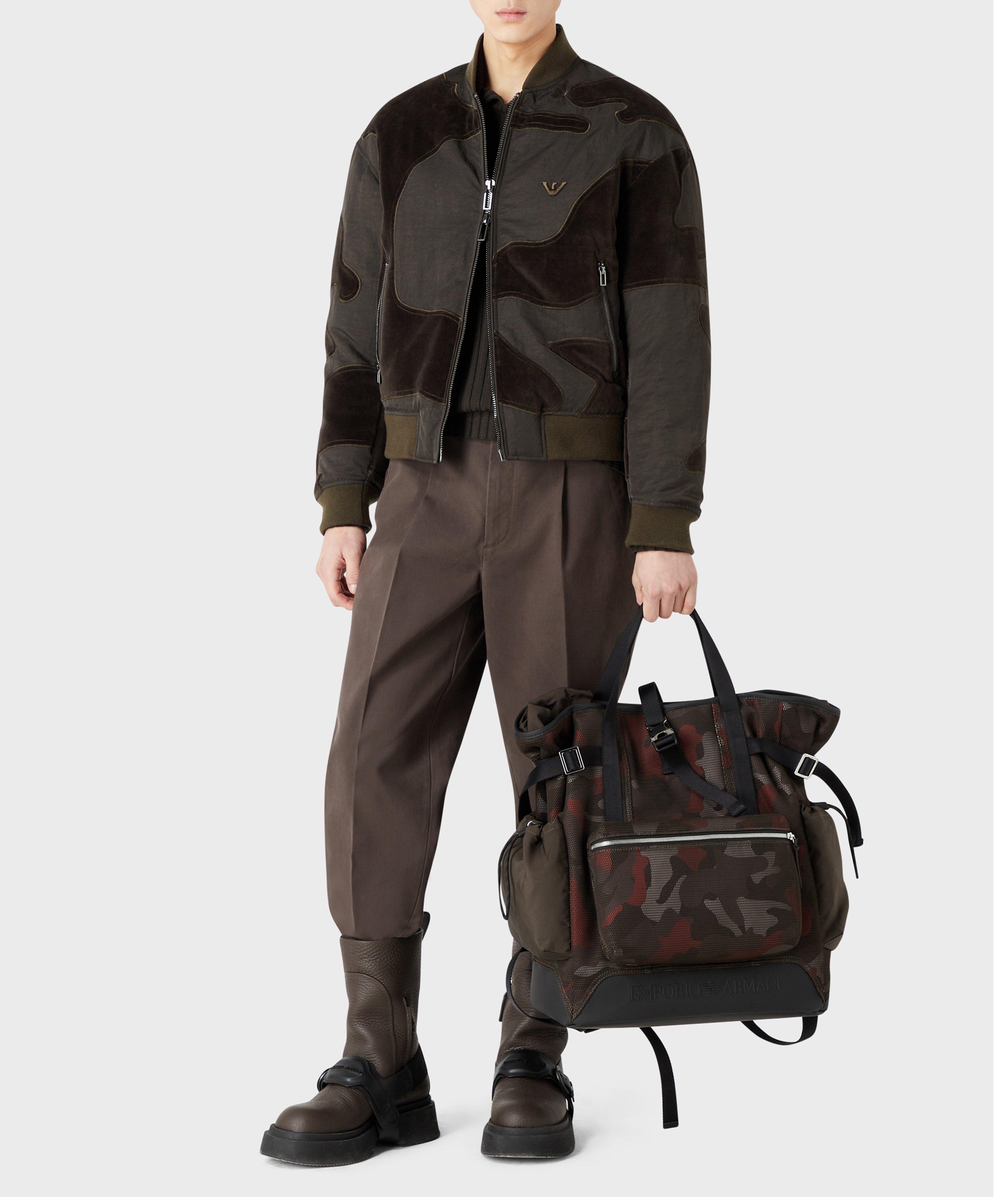 Blouson en velours à motif camouflage image 4