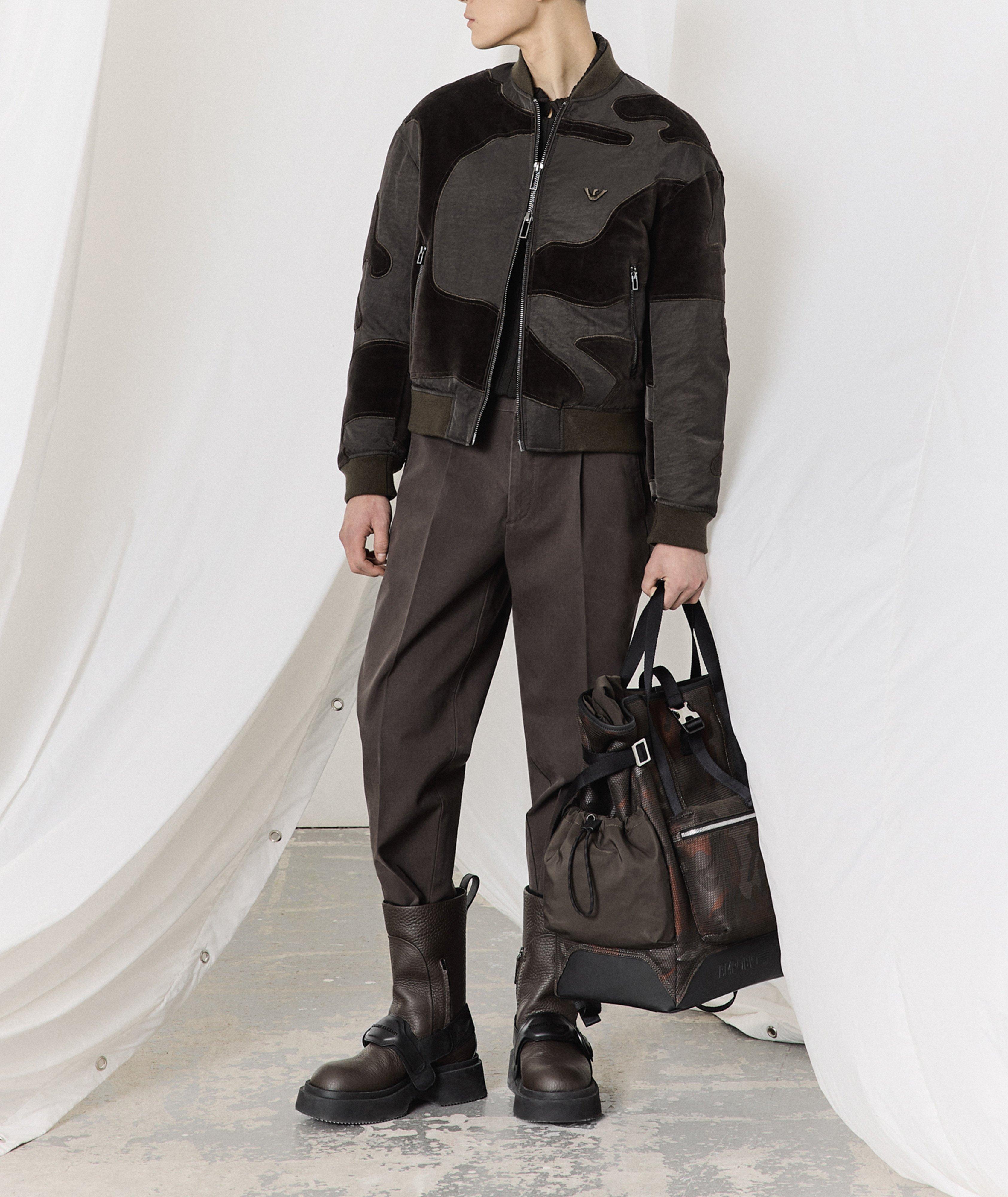 Blouson en velours à motif camouflage image 5