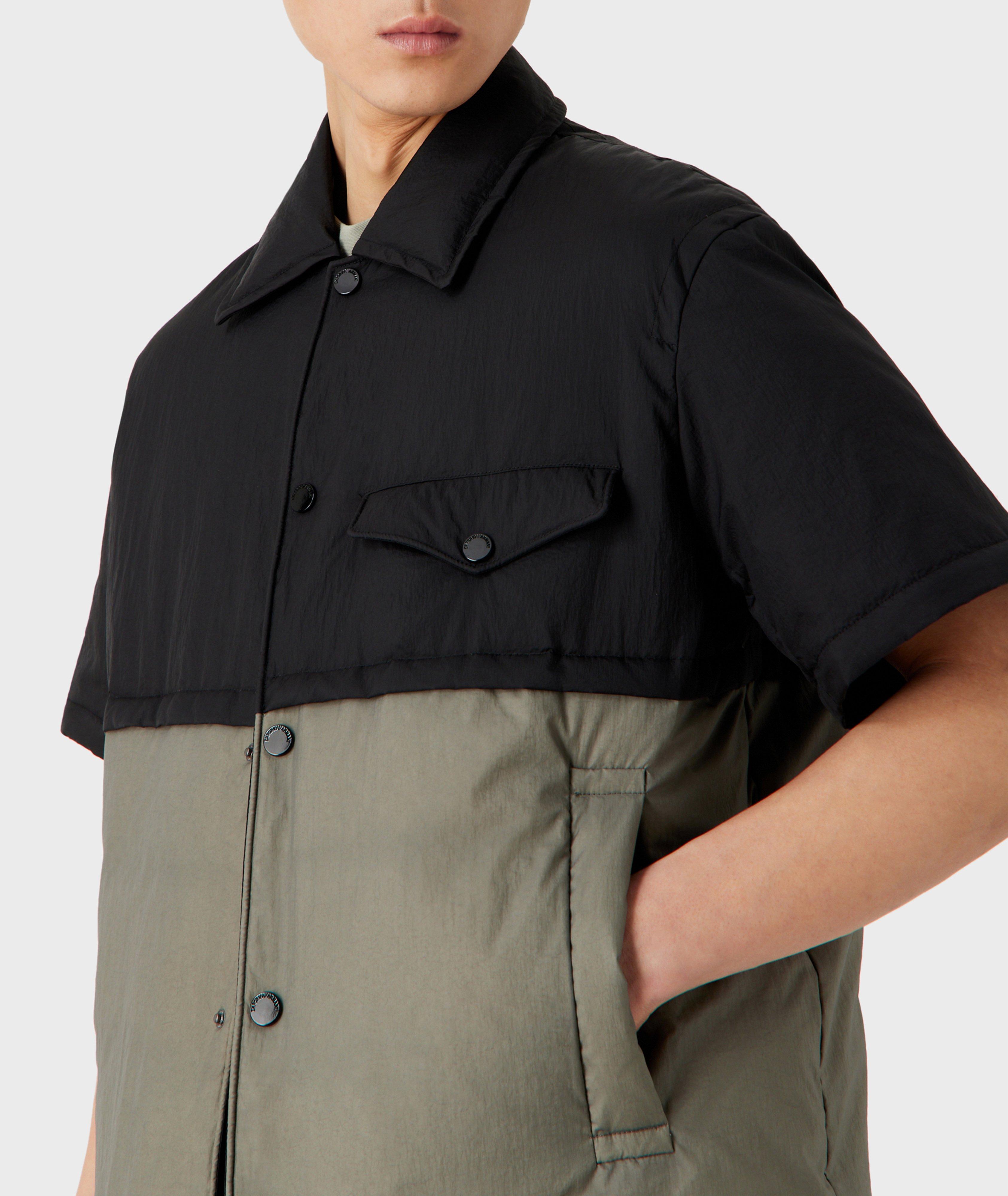 Manteau sectionné en tissu technique et en duvet image 3