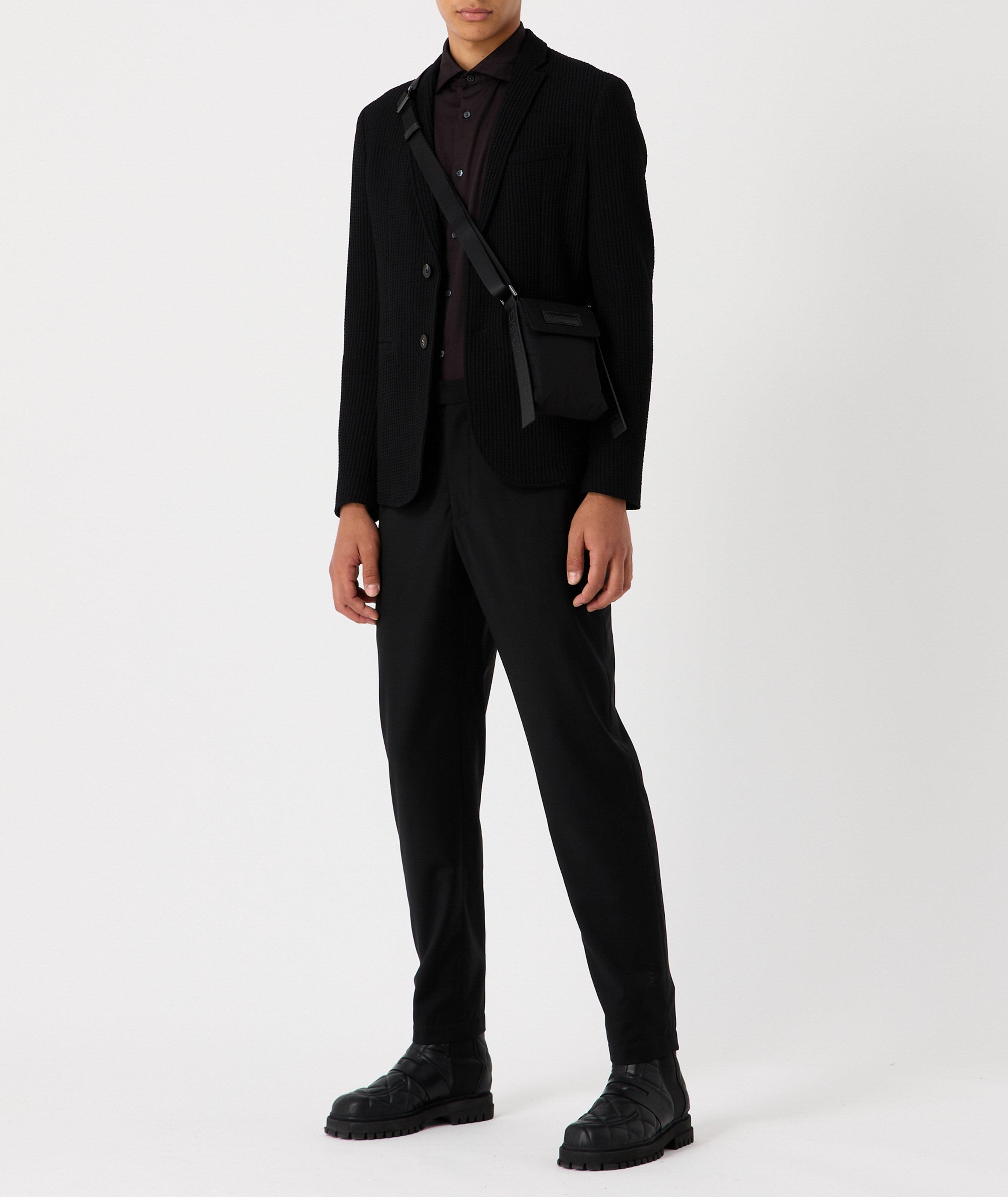 Allover Eagle Jacquard Cotton-Lyocell Sport Shirt image 4