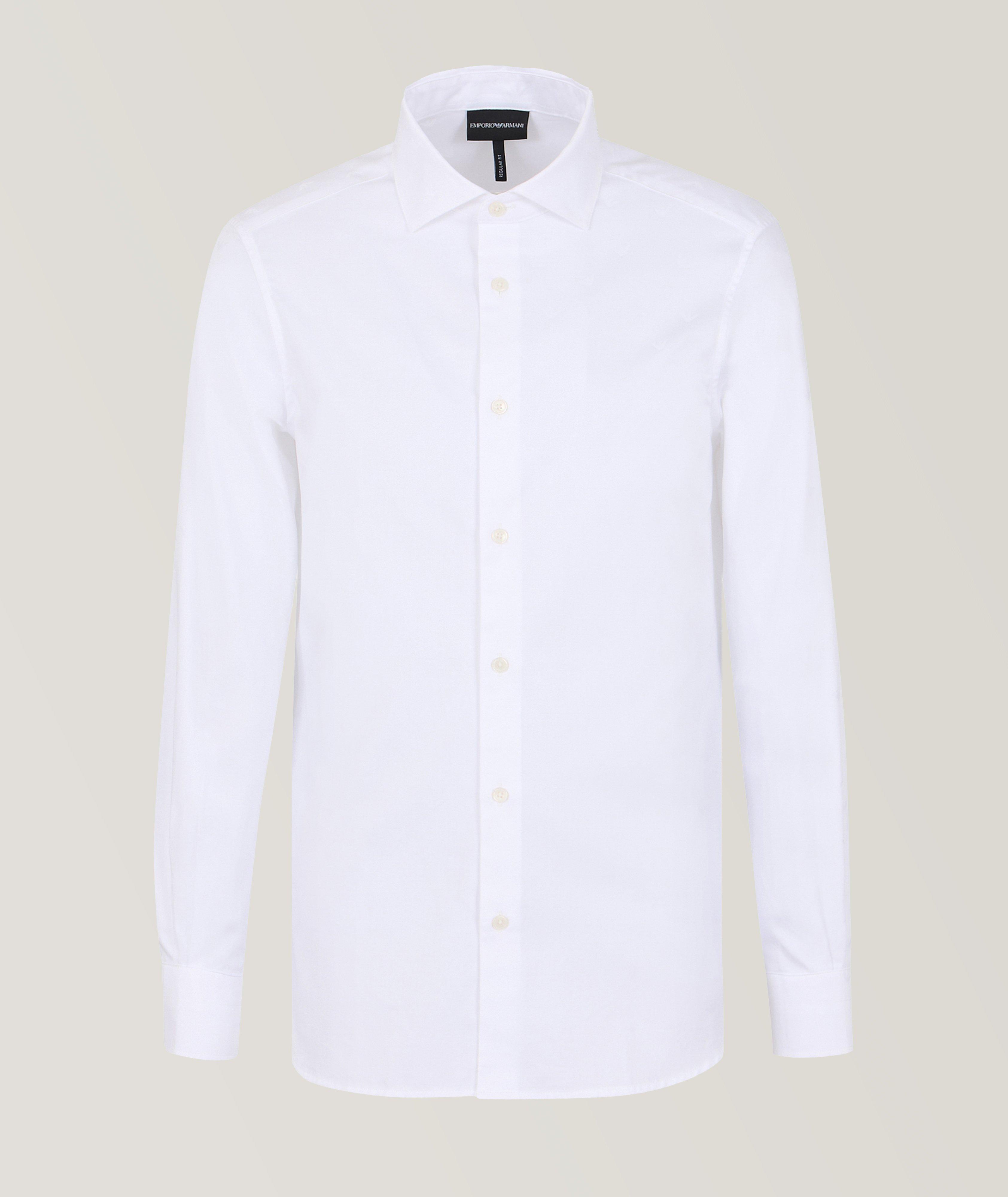 Tonal Eagle Jacquard Cotton-Blend Sport Shirt image 0