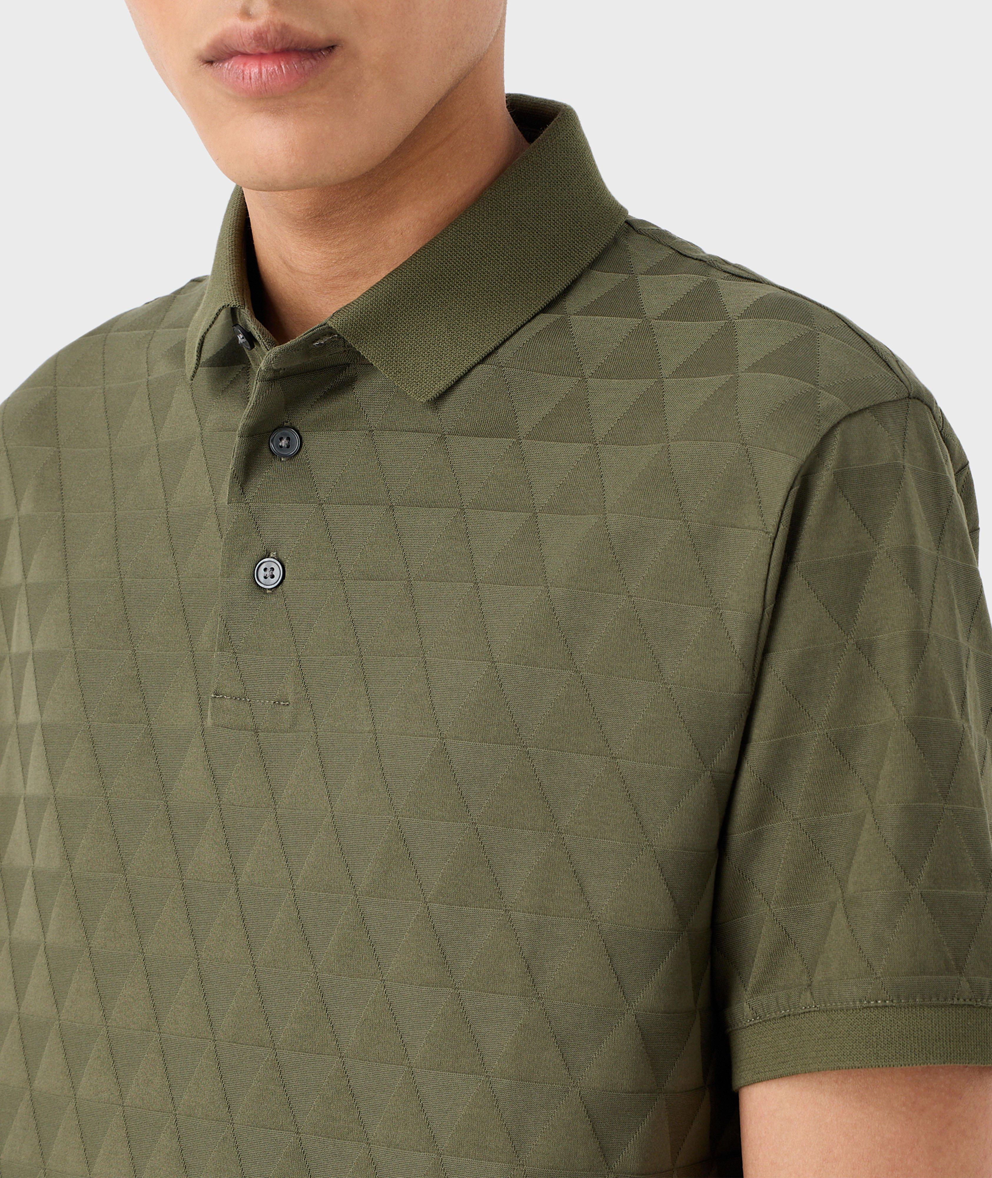 All-Over Jacquard Motif Knit Polo image 3