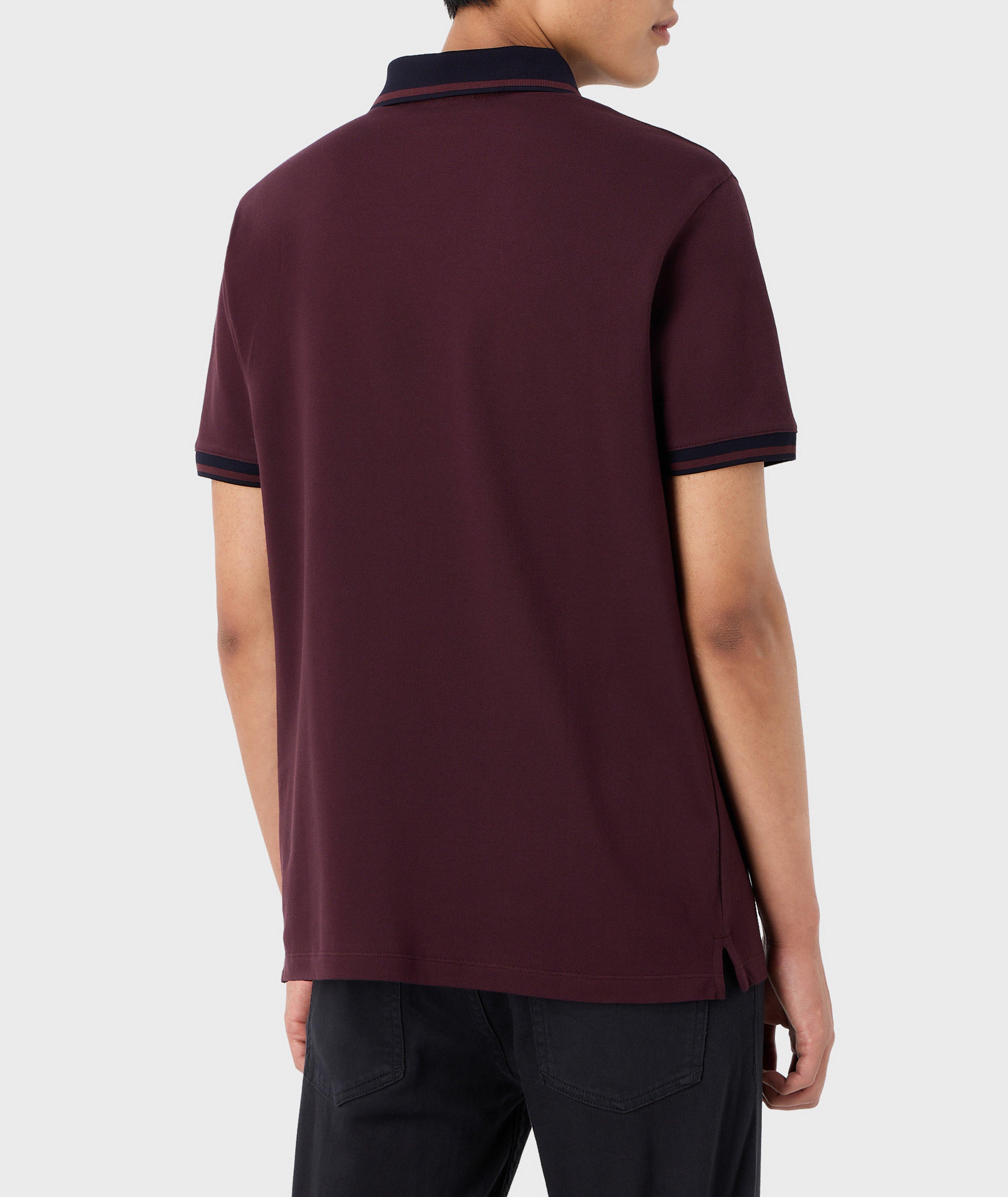Contrast Trim Cotton Polo image 2