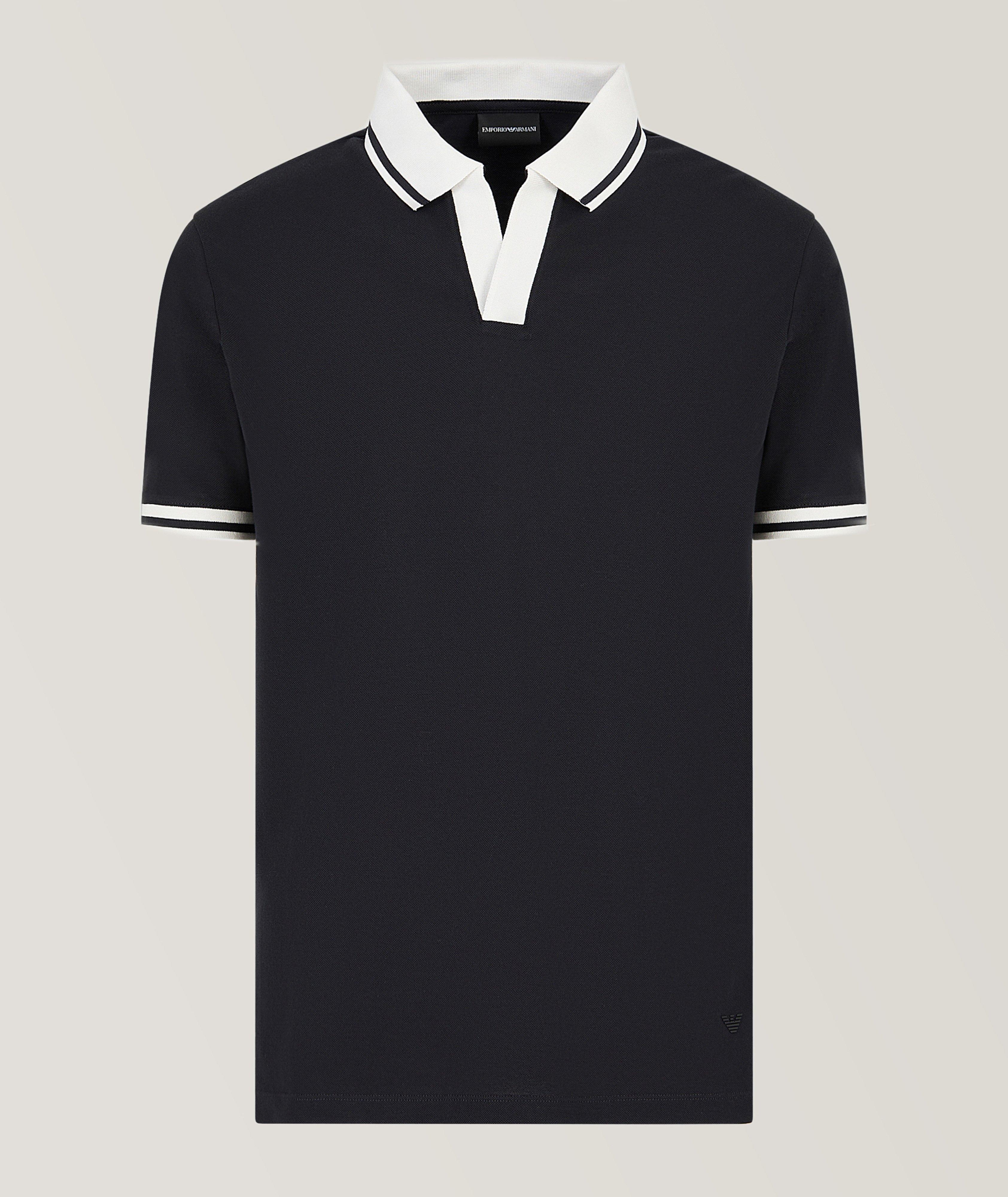 Contrast Trim Cotton Polo image 0