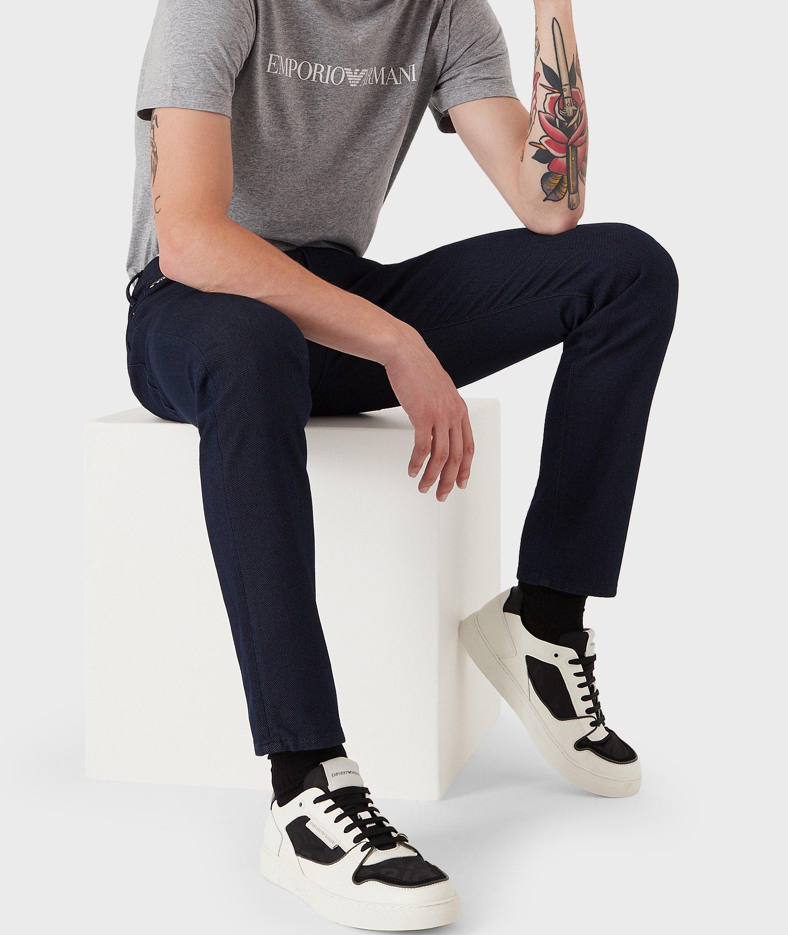 J06 Slim-Fit Cotton-Blend Trousers image 5