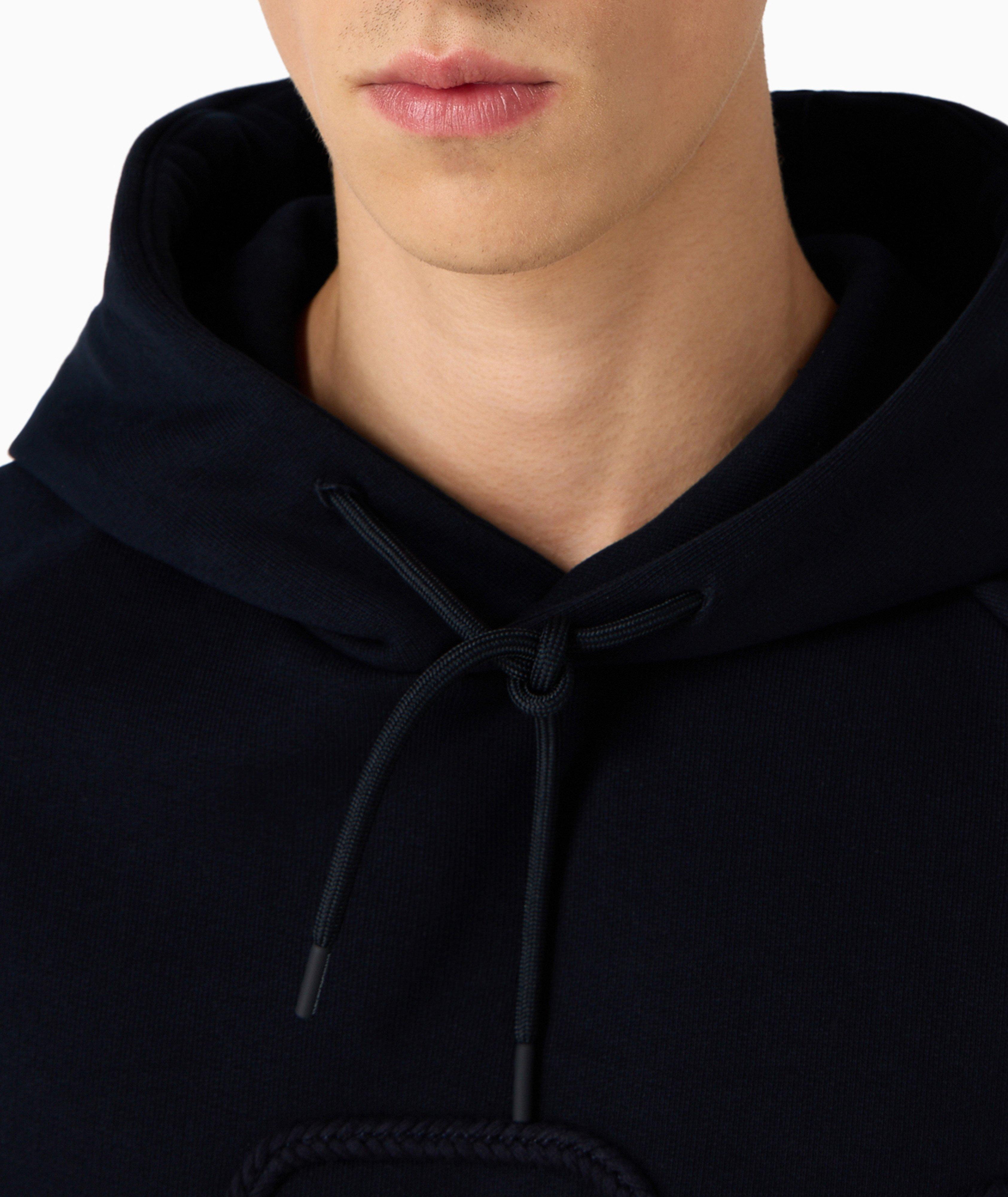 Braided Eagle Jersey Cotton Hooded Sweater image 3