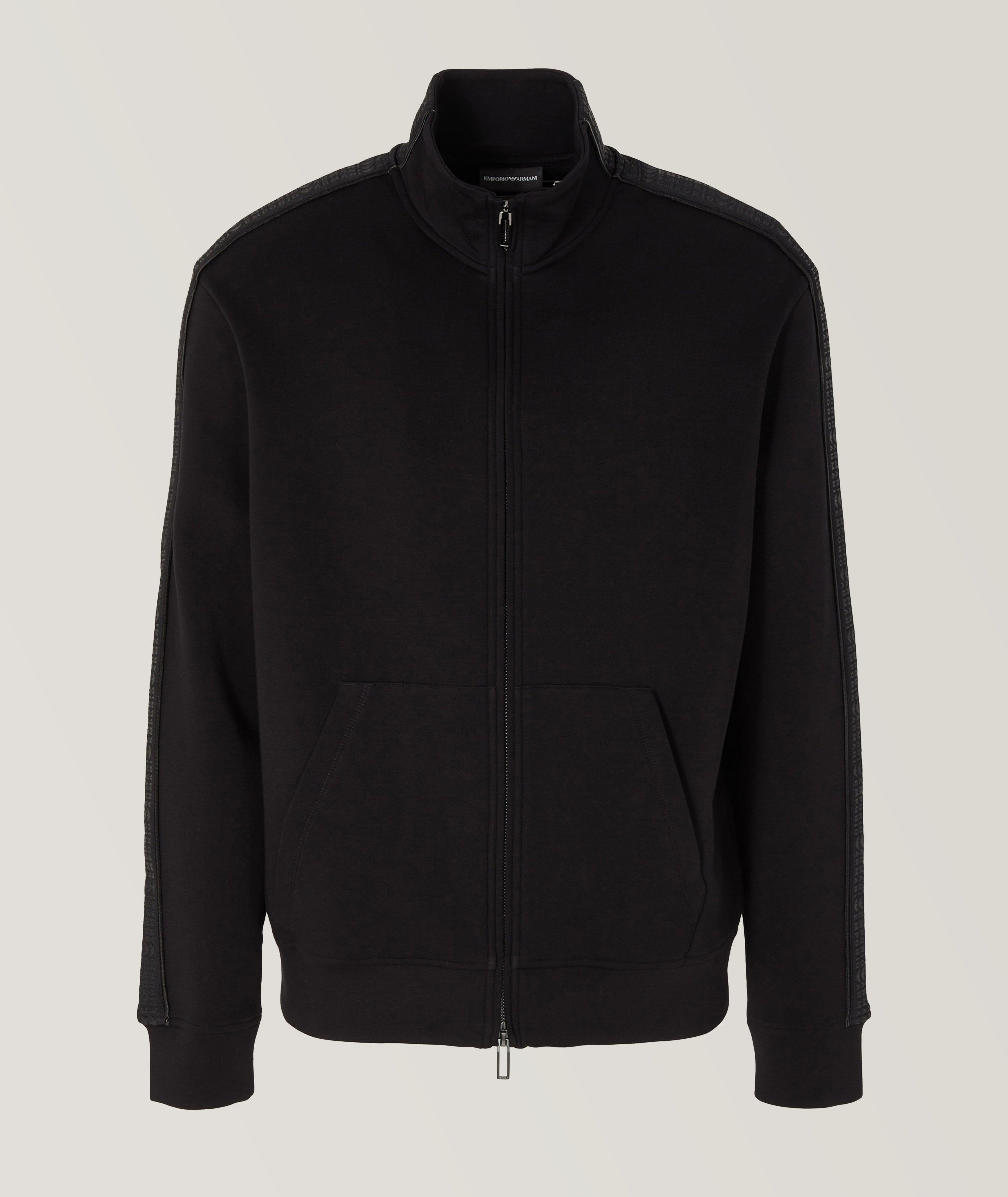 Braided Eagle Jersey Cotton Hooded Sweater image 0