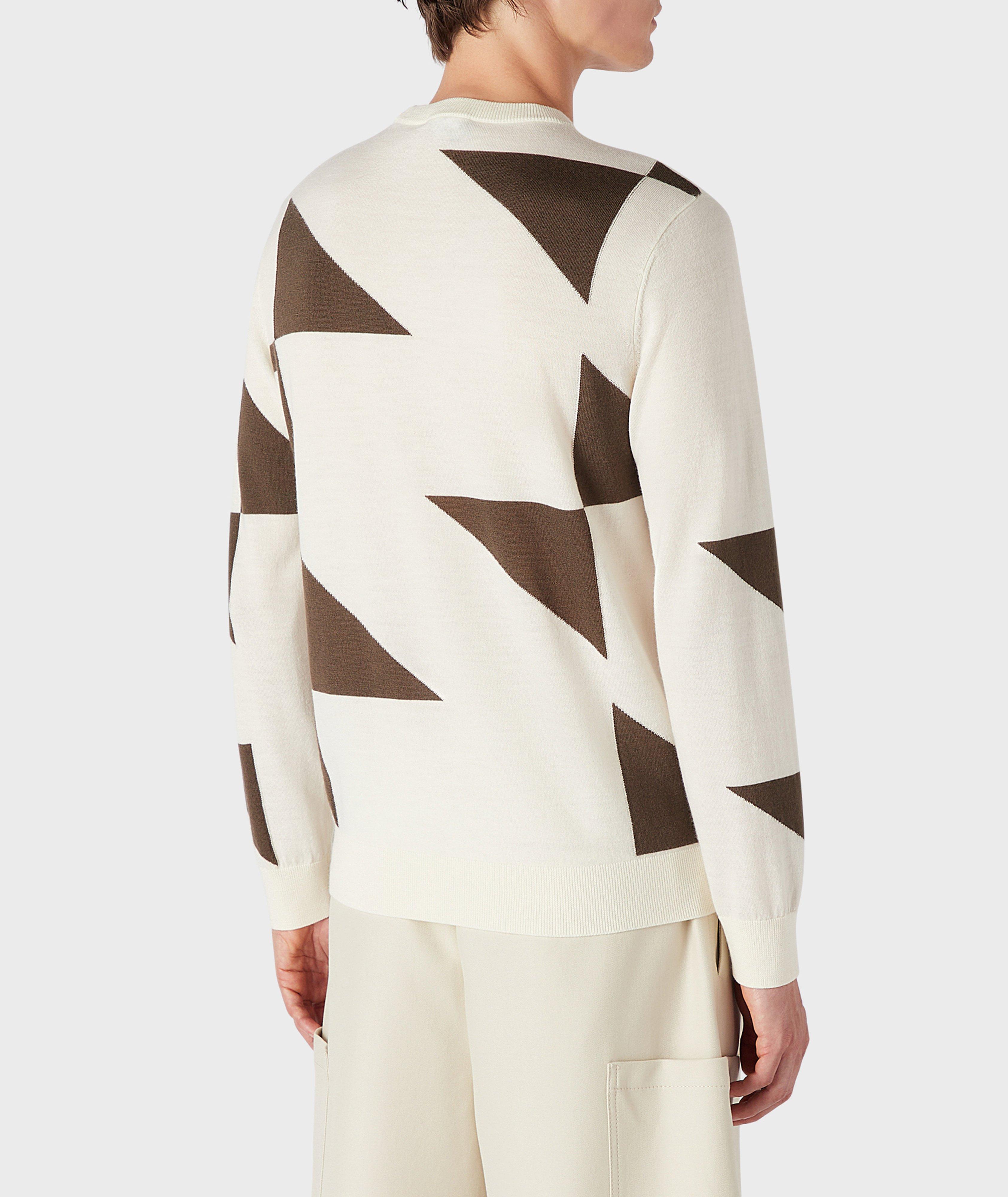 Pull en tricot intarsia de laine vierge image 2