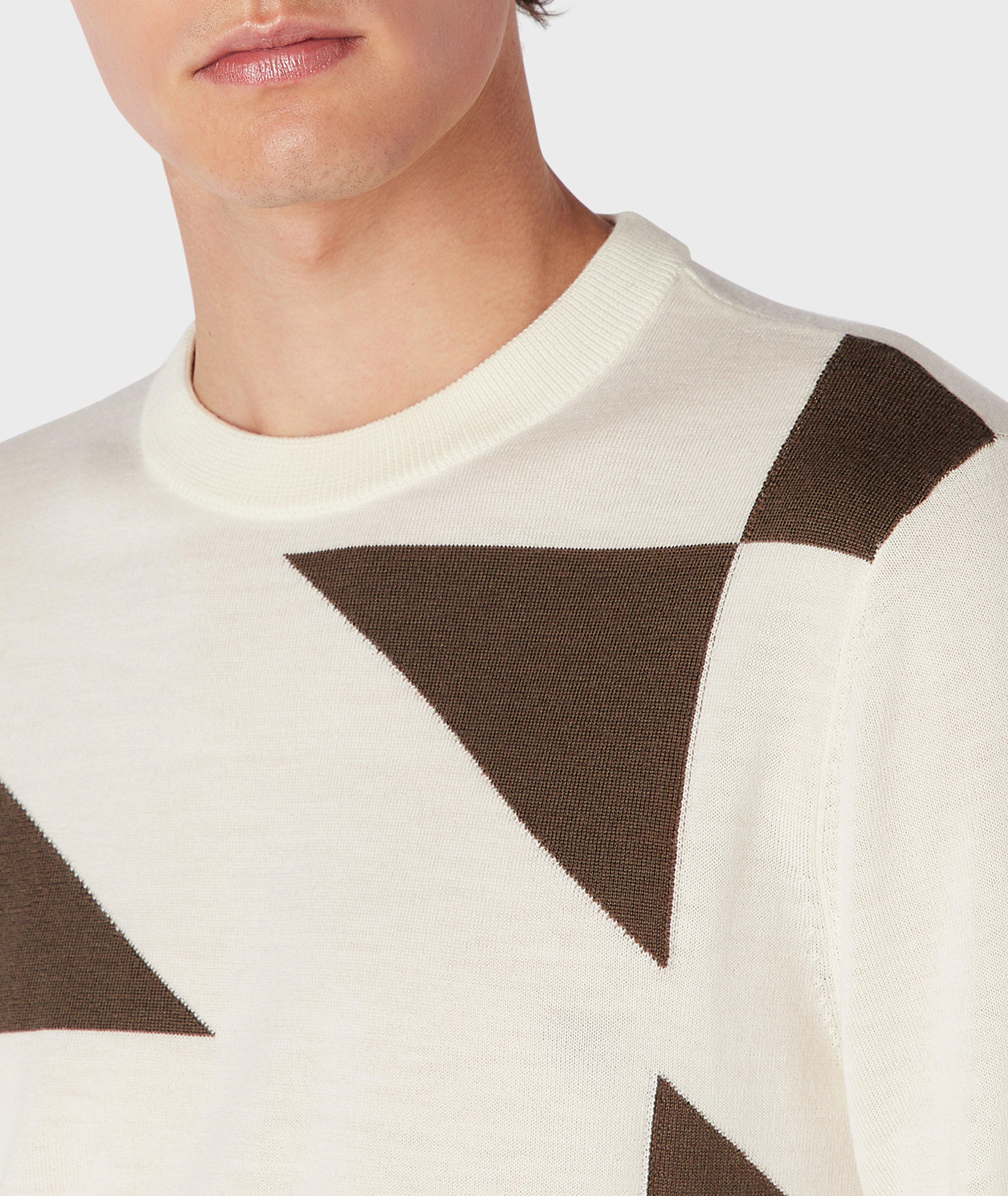 Pull en tricot intarsia de laine vierge image 3