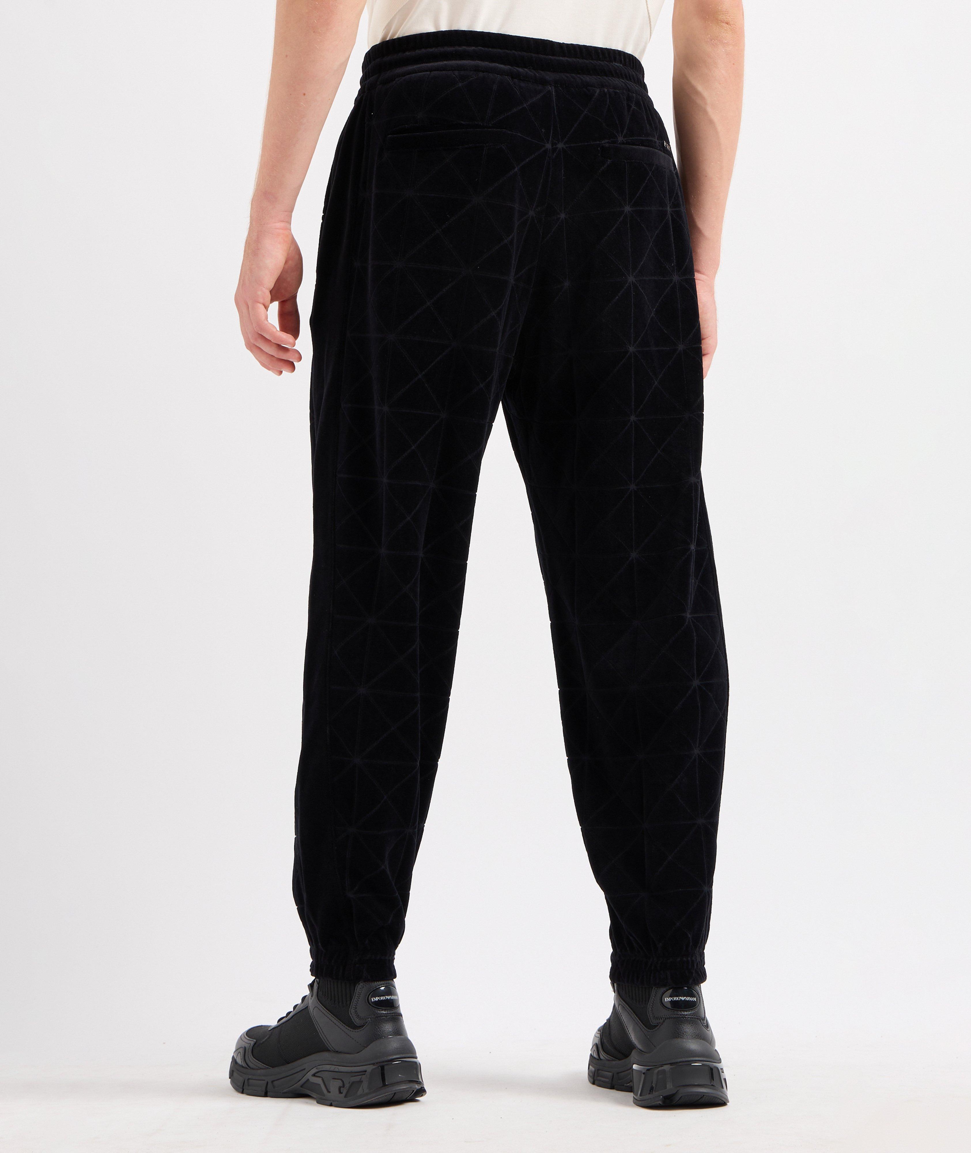 Velvet Cotton-Blend Joggers image 2