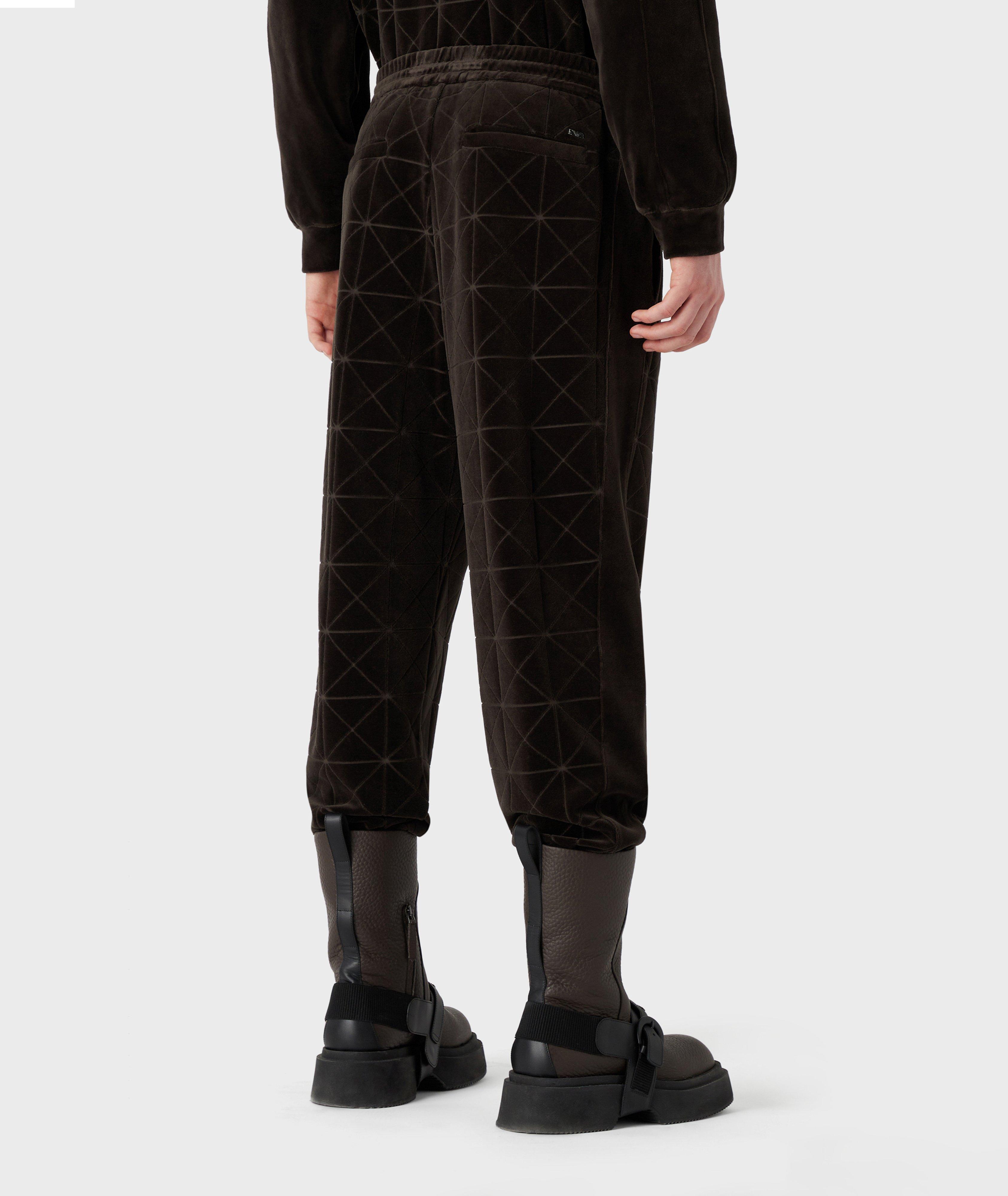 Velvet Cotton-Blend Joggers image 2