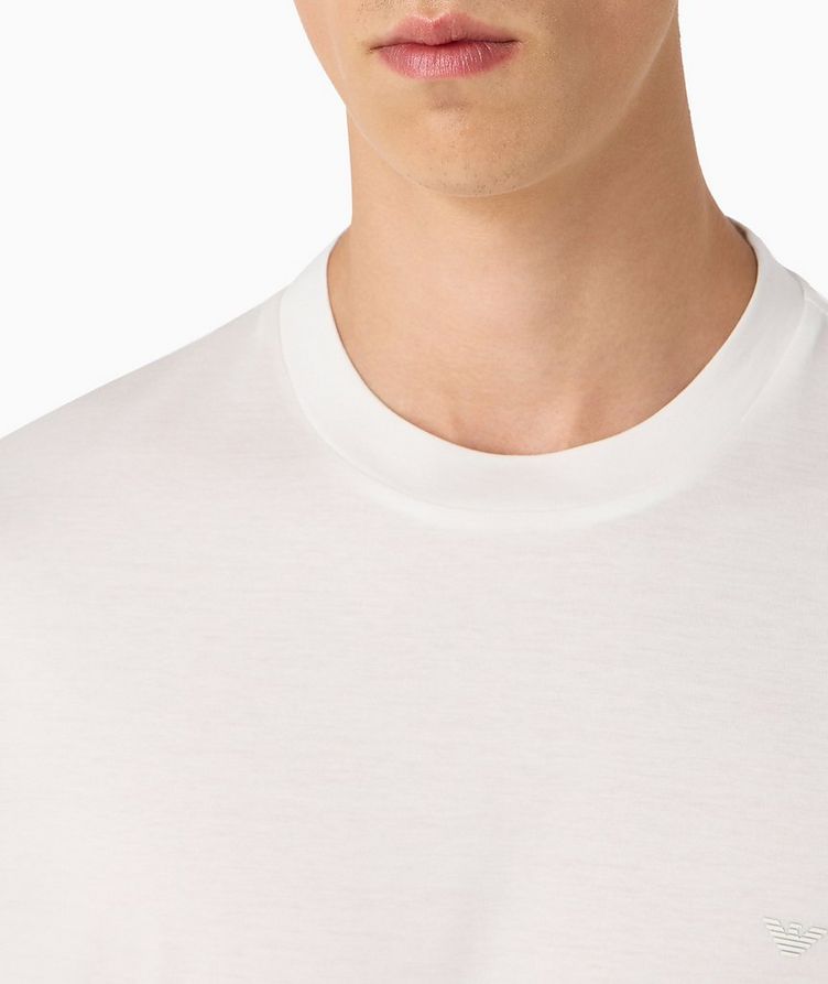 T-shirt en lyocell et en coton avec logo image 3
