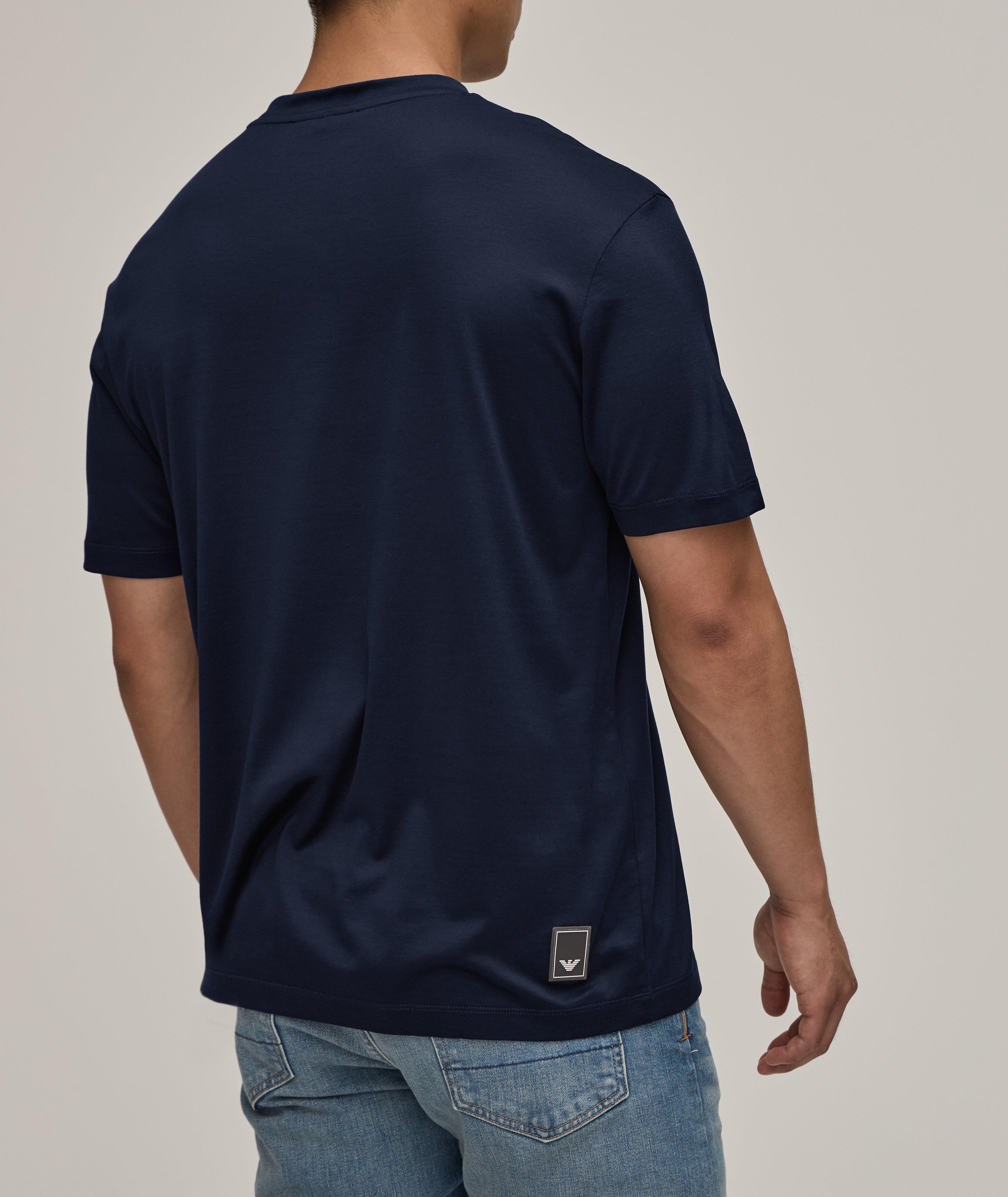 T-shirt en lyocell et en coton avec logo image 2