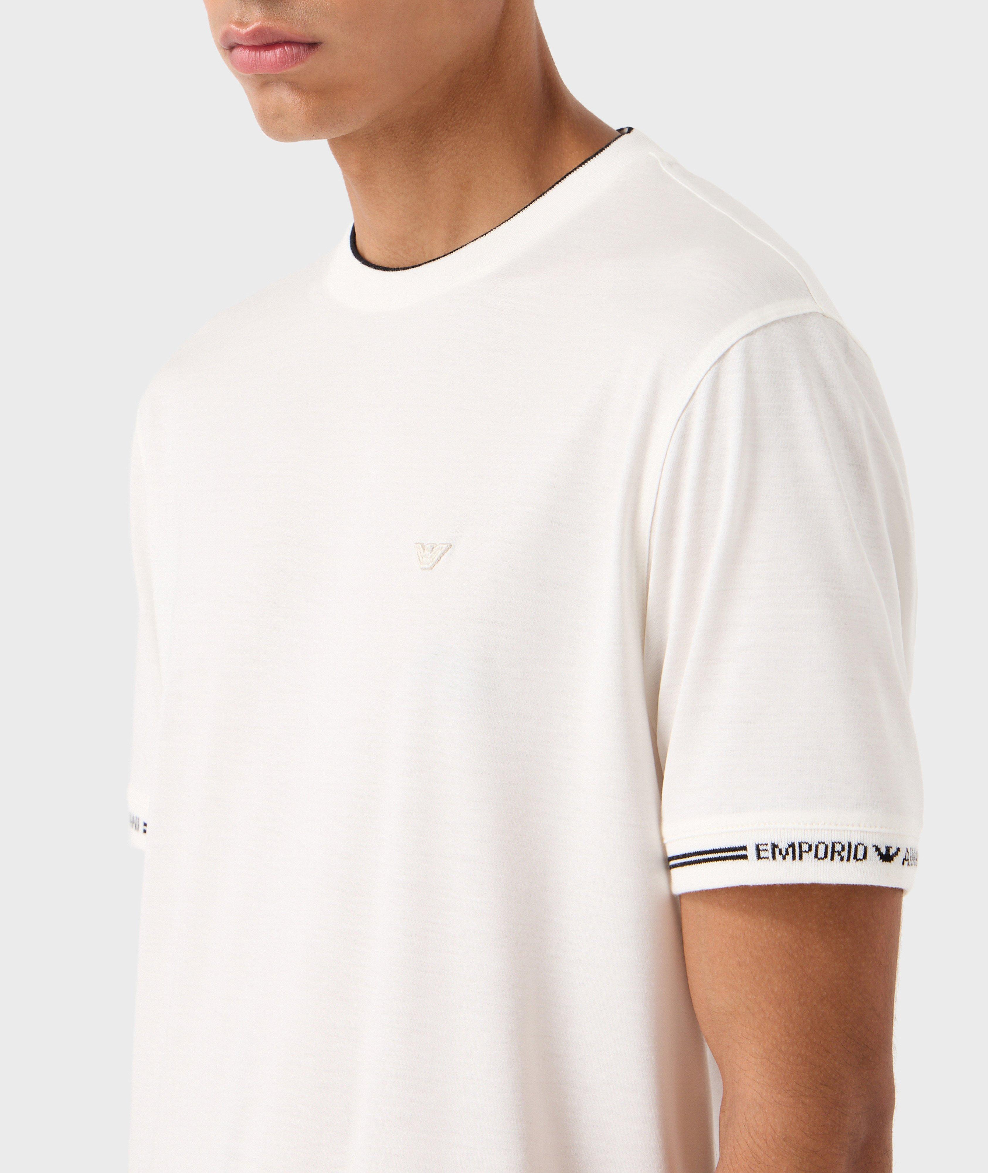 Lyocell-Cotton Crewneck T-Shirt image 3