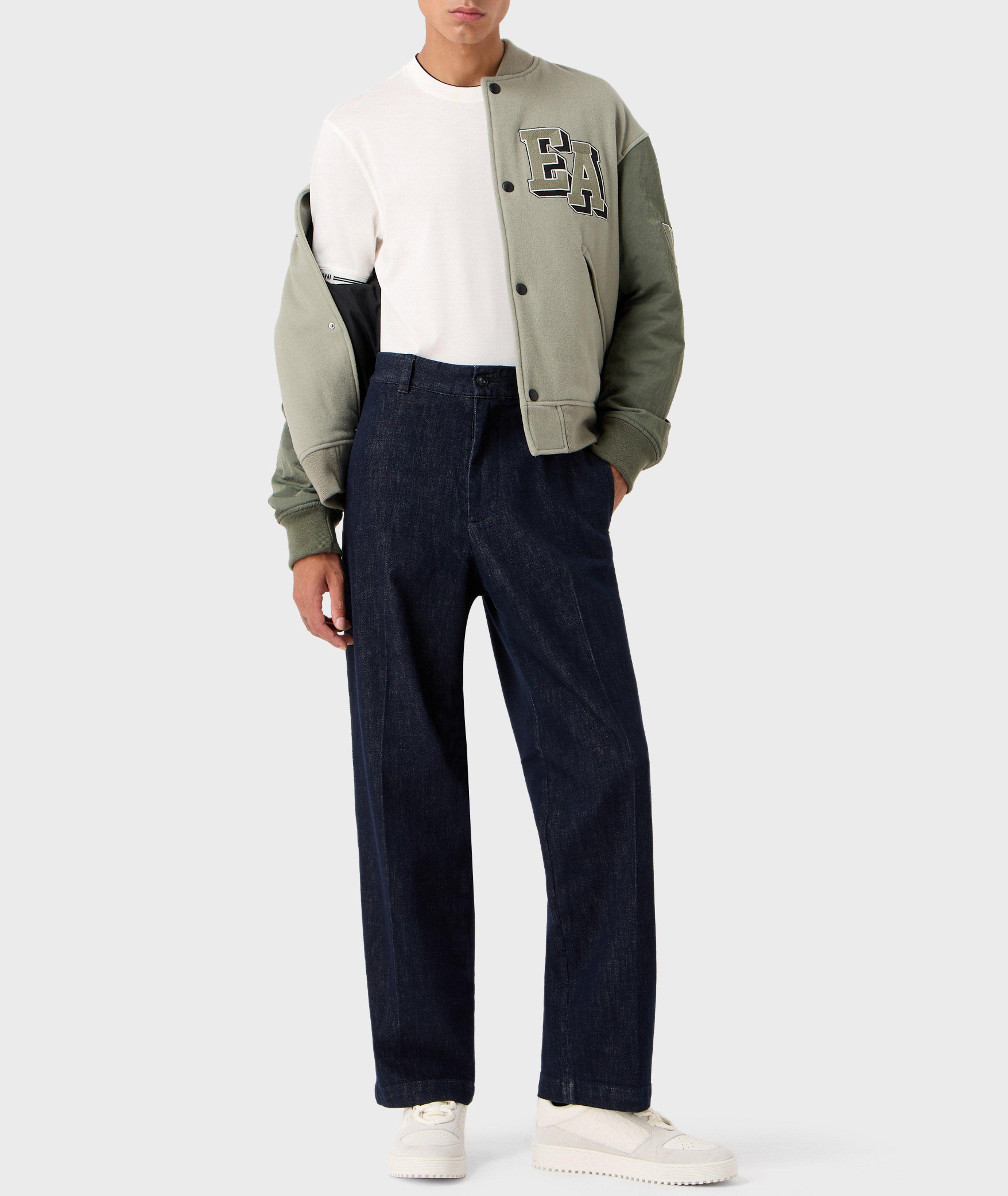 Lyocell-Cotton Crewneck T-Shirt image 4