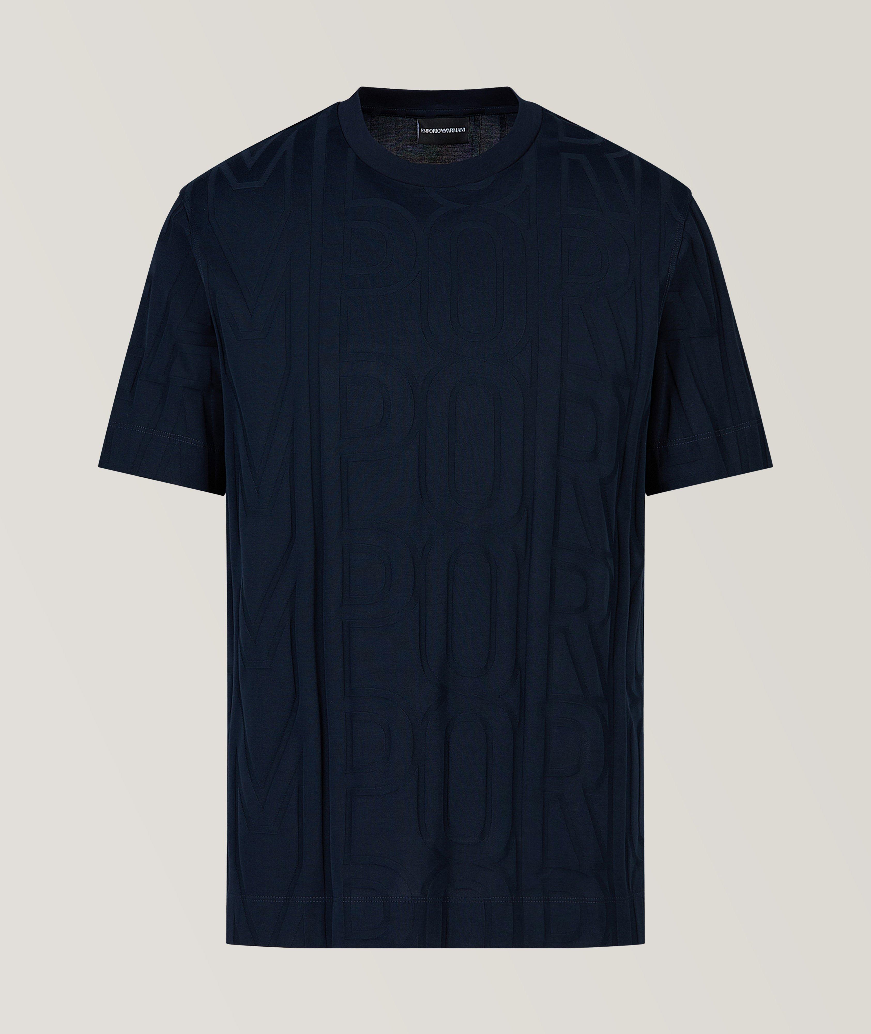 T-shirt en coton avec logos image 0