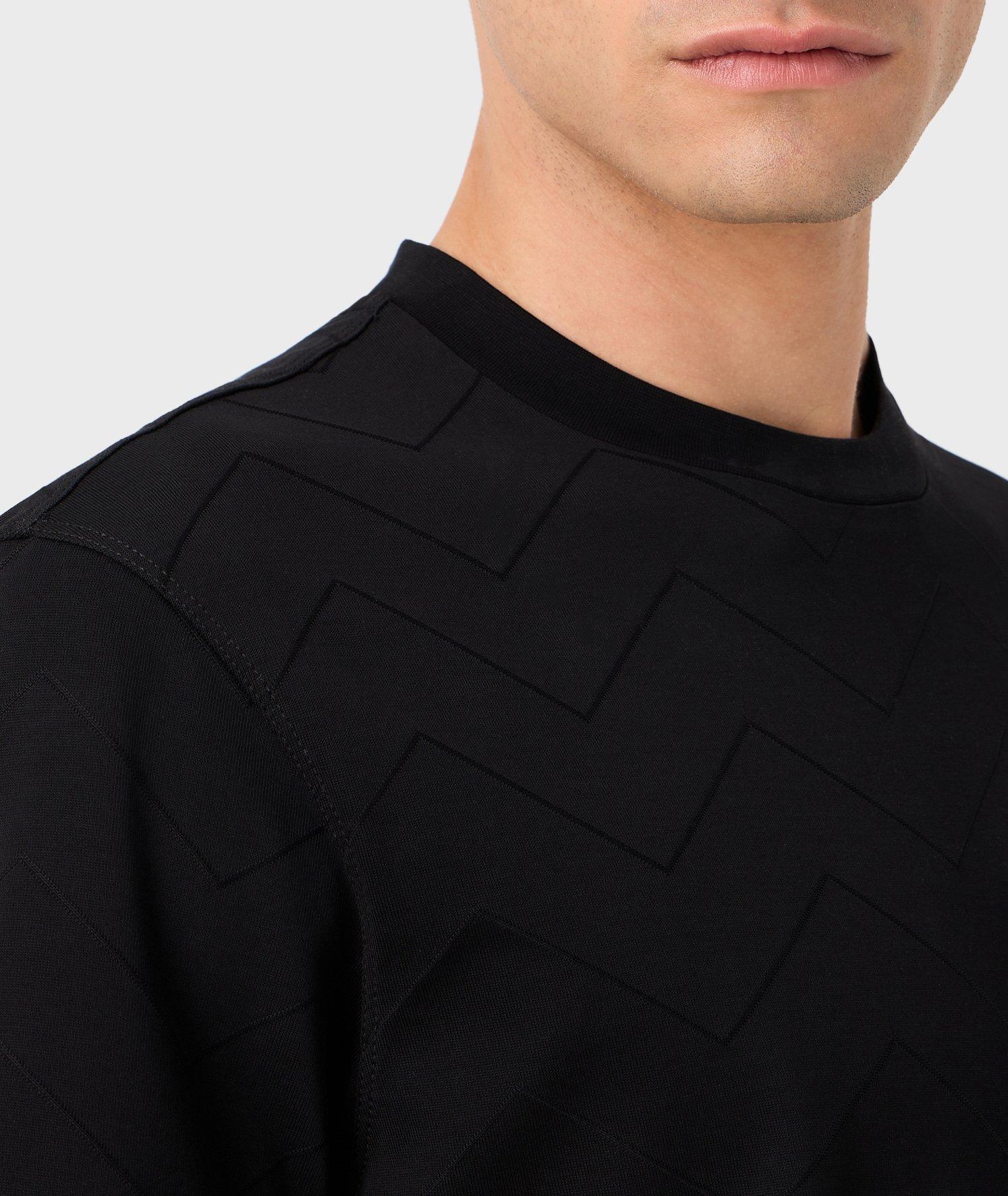 T-shirt en coton avec motif tissé image 3