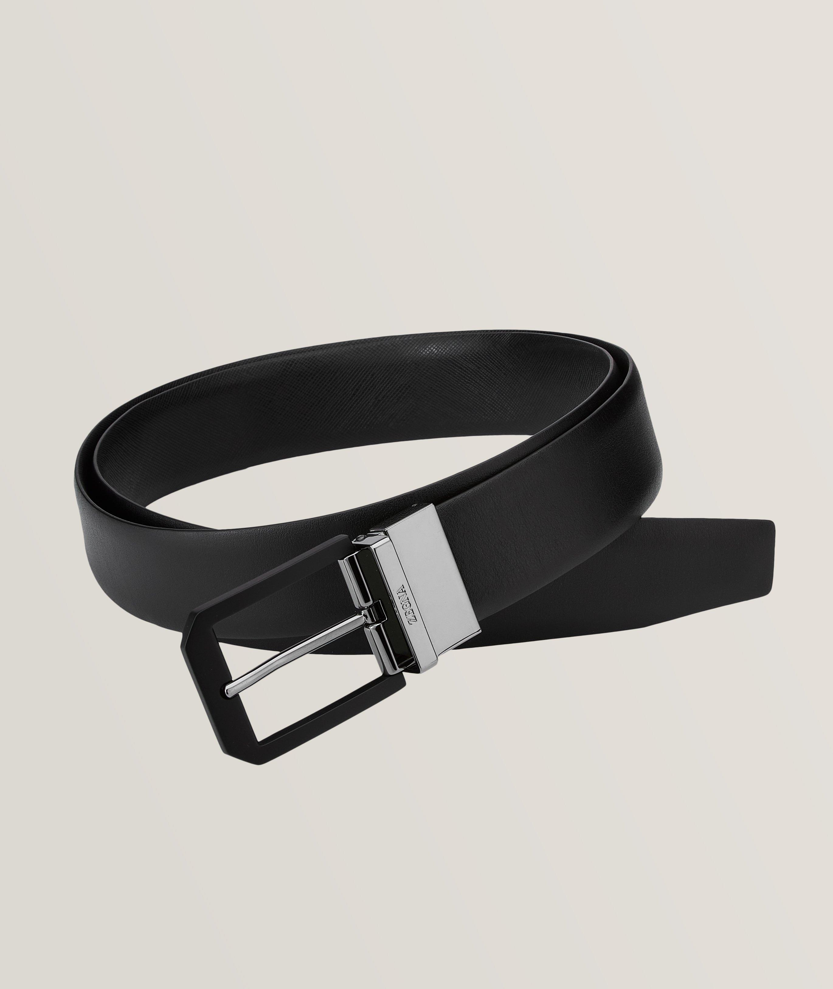 Tonal Reversible Leather Belt image 0