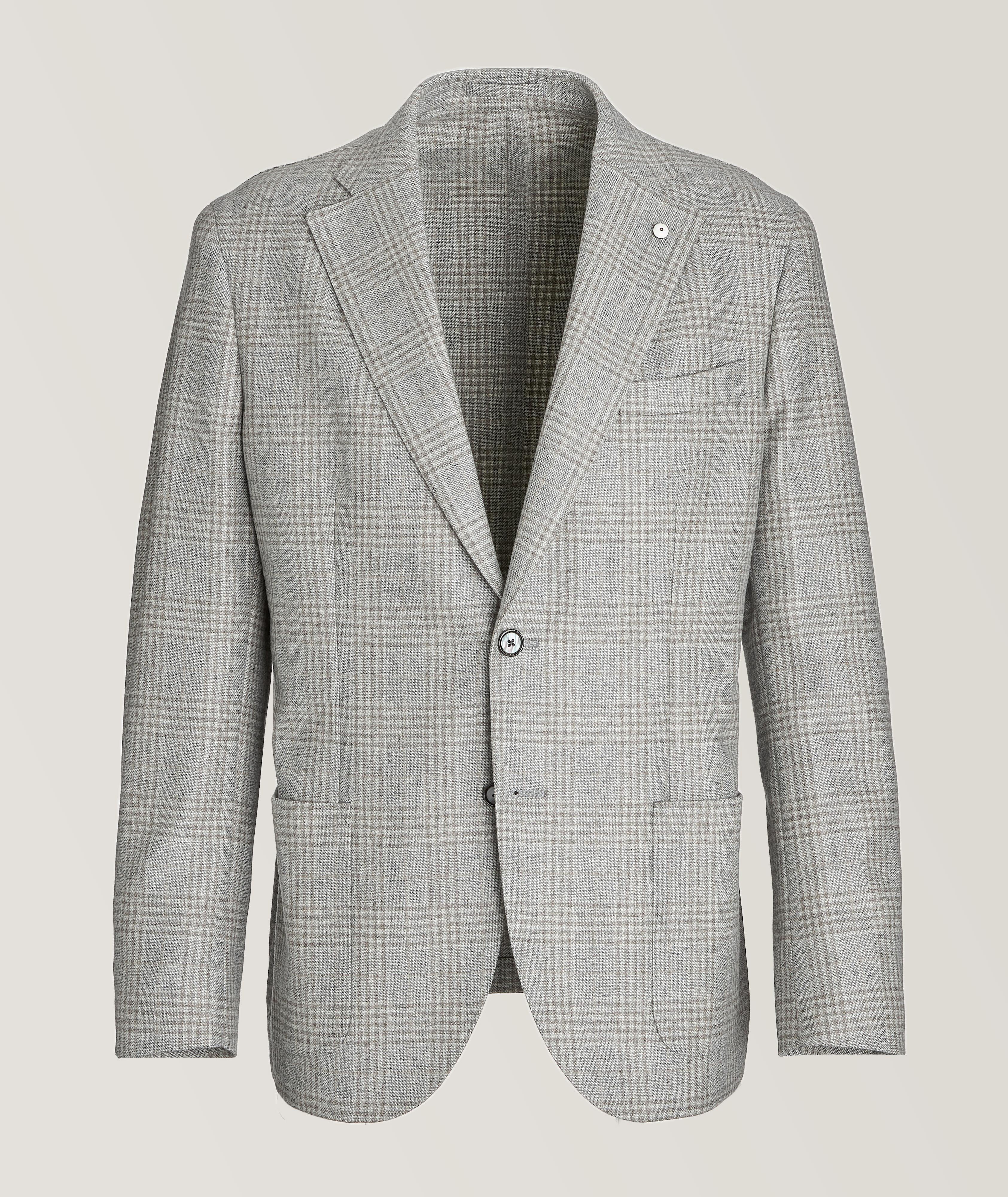 L.B.M. 1911 Windowpane Wool Sport Jacket