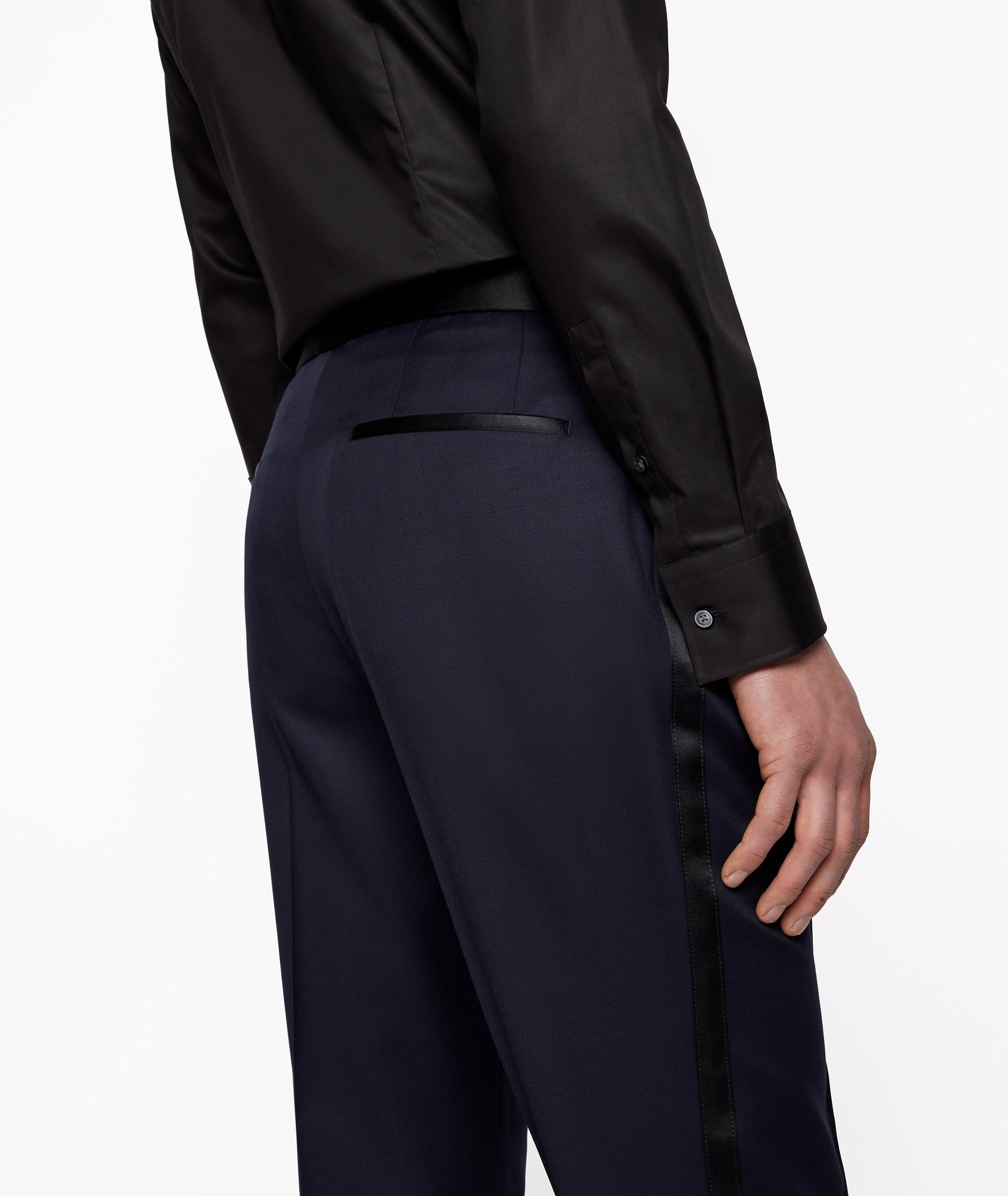 Pantalon en laine vierge de coupe amincie image 4