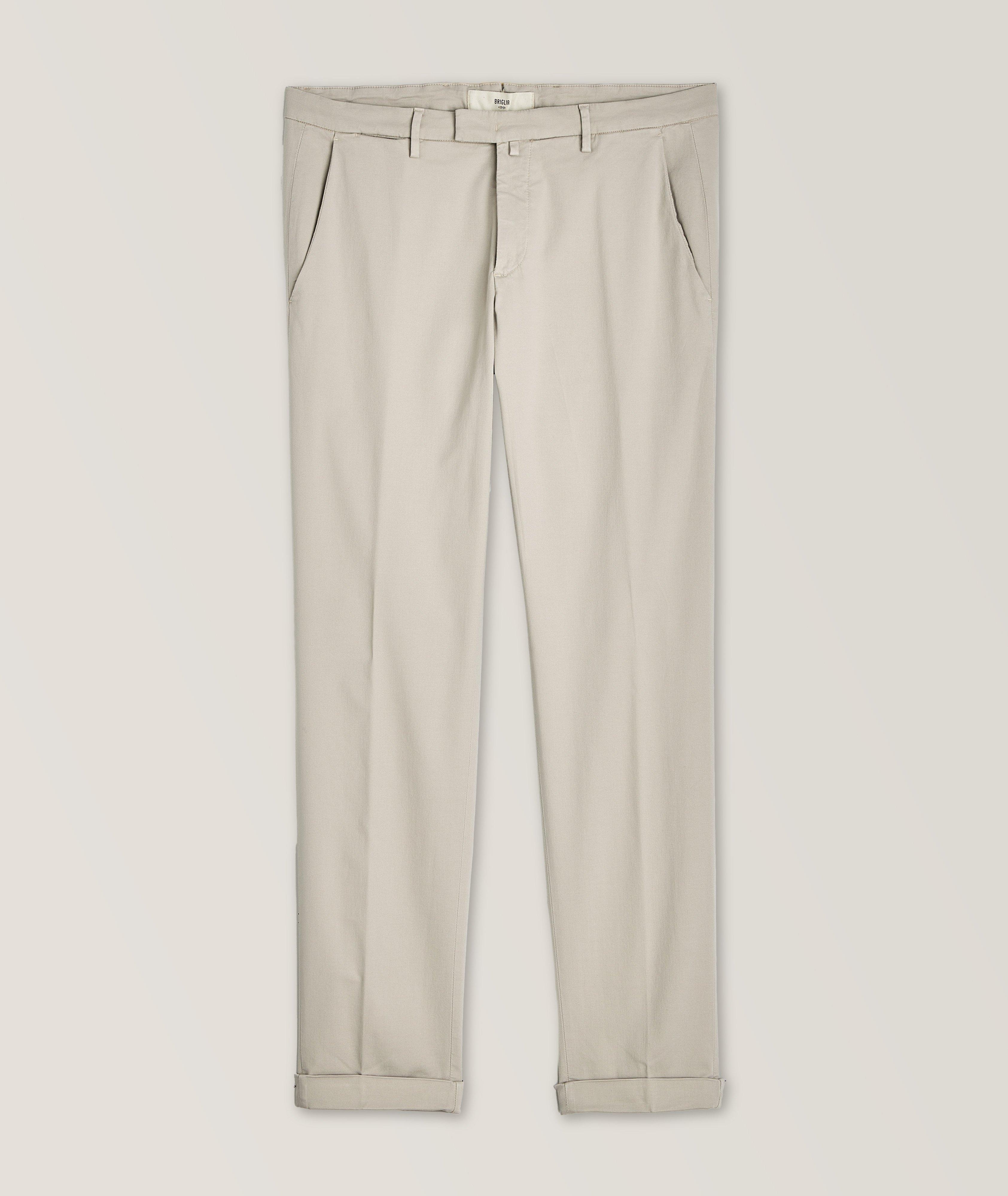 Cuffed Cotton-Blend Chinos image 0