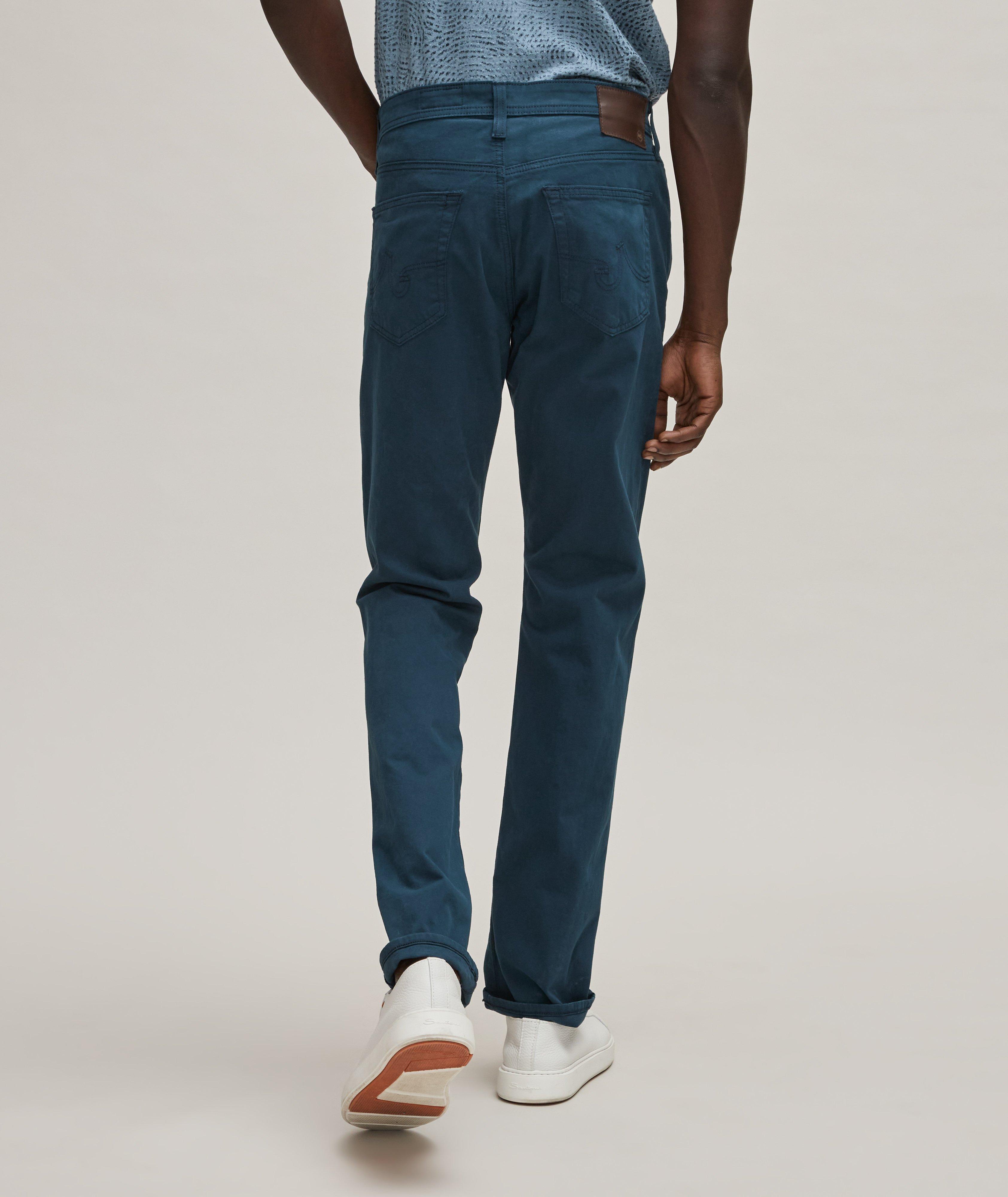 Pantalon Everett en coton extensible de coupe droite amincie image 3