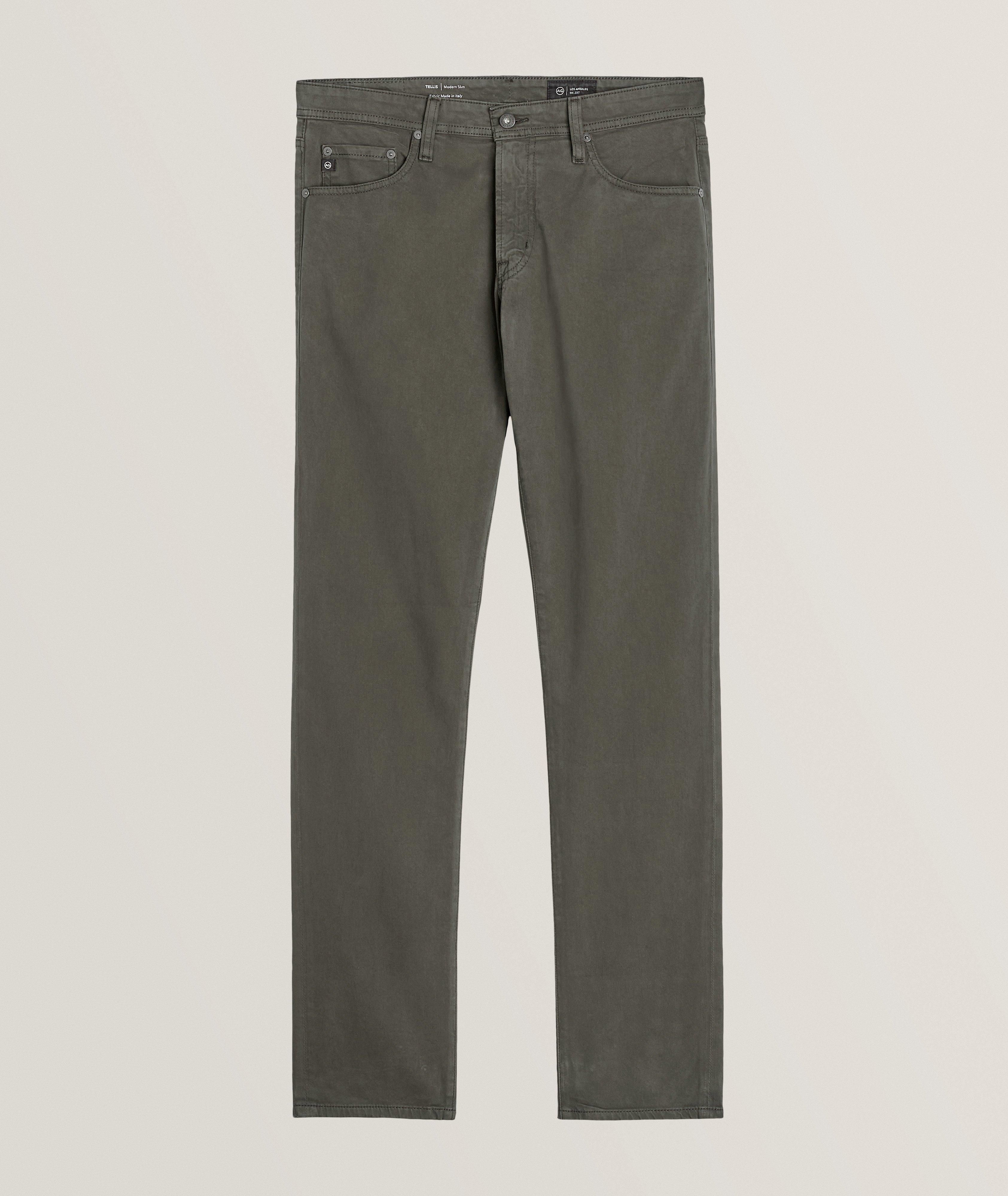 Tellis Modern Slim Fit Stretch-Cotton Pants image 0