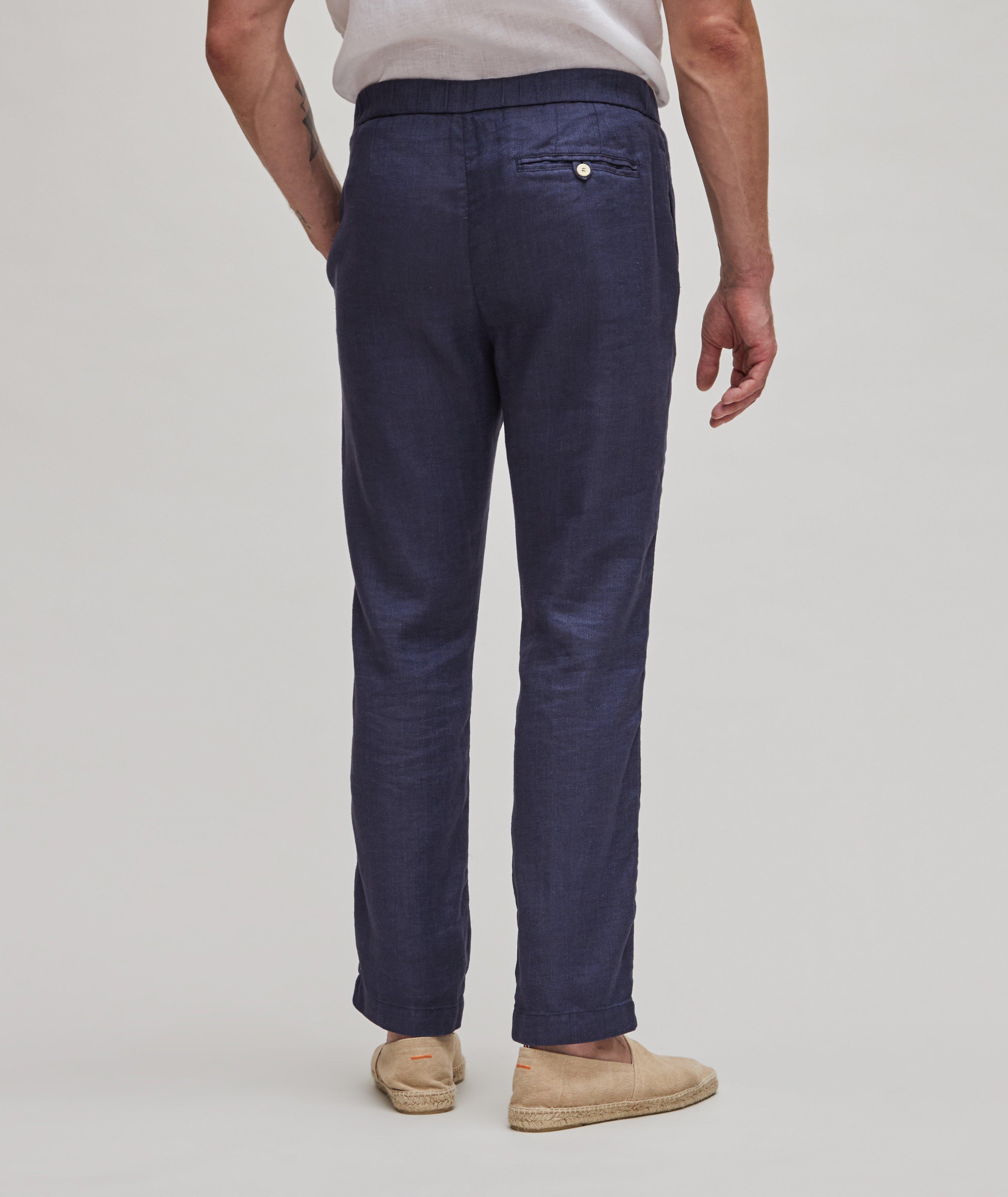 Oscar Linen-Cotton Chinos  image 2