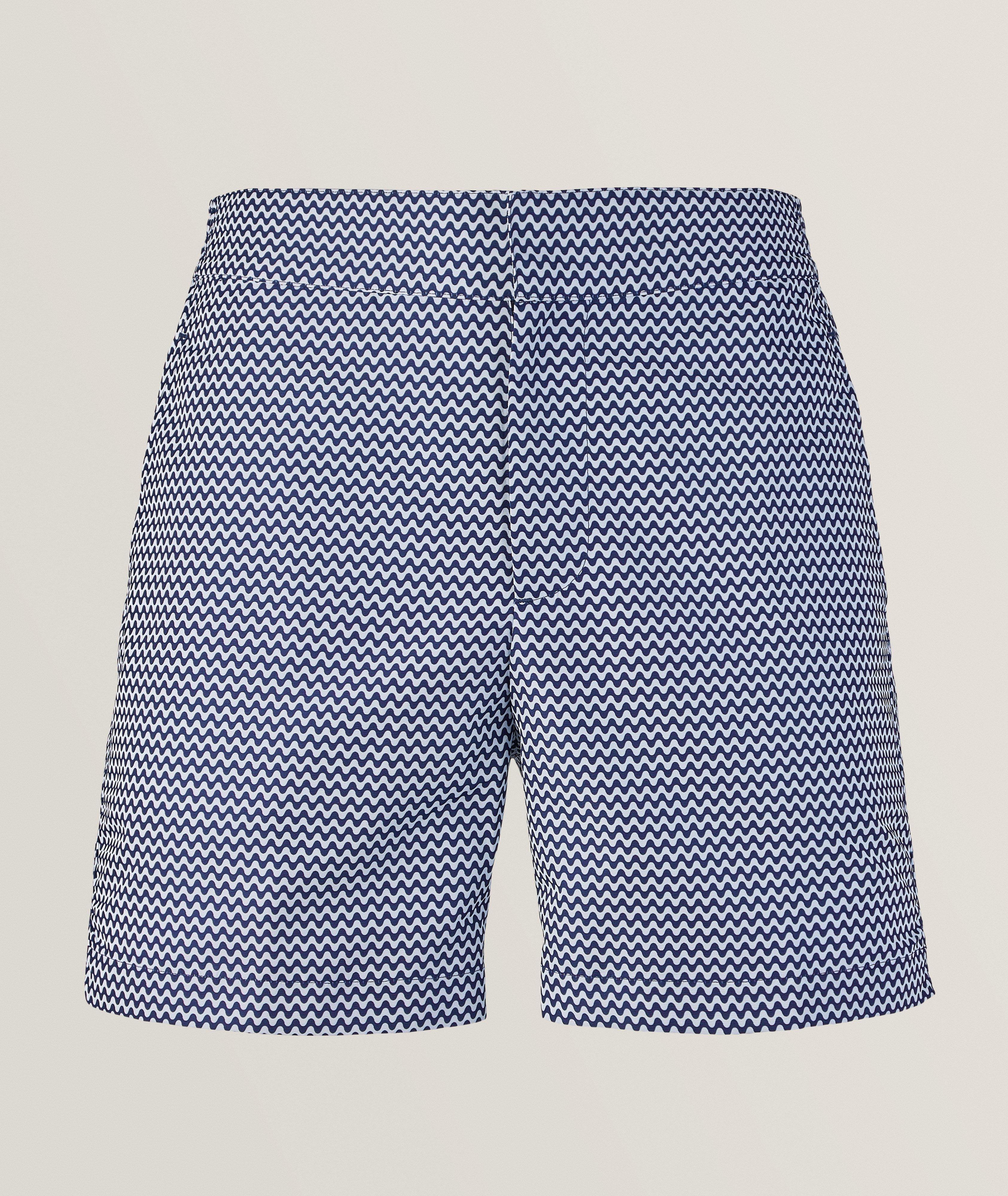 Frescobol Carioca Copacabana Print Swim Shorts & Pouch Set