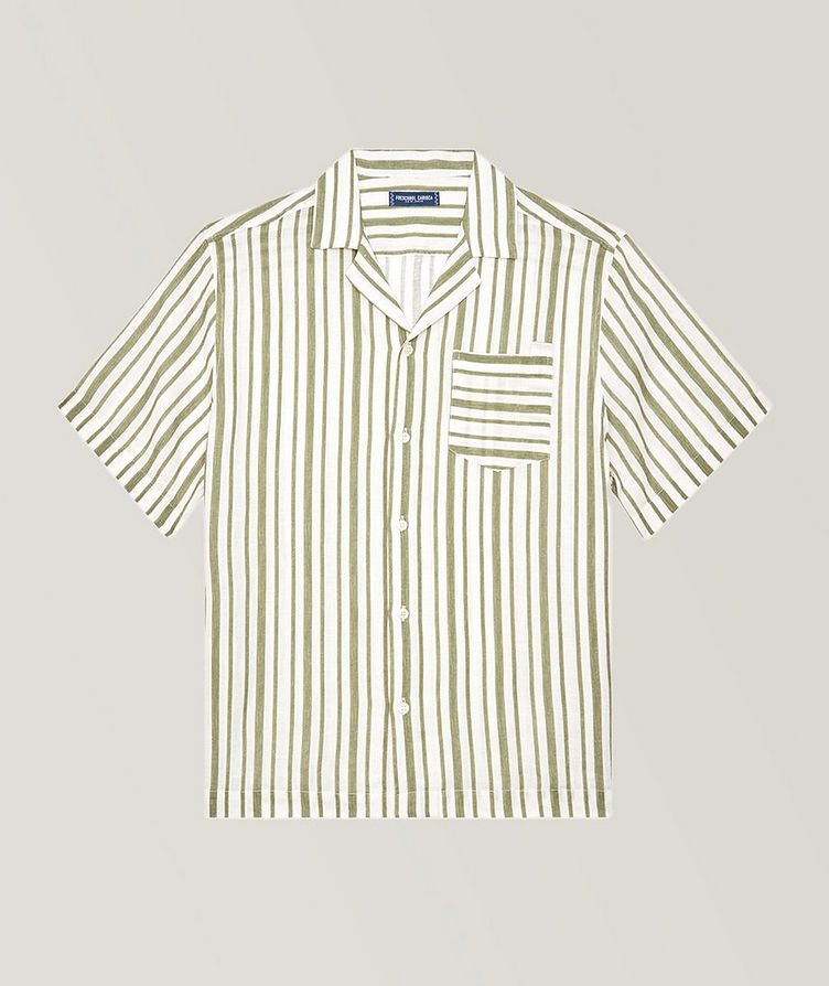 Angelo Stripe Linen Sport Shirt image 0